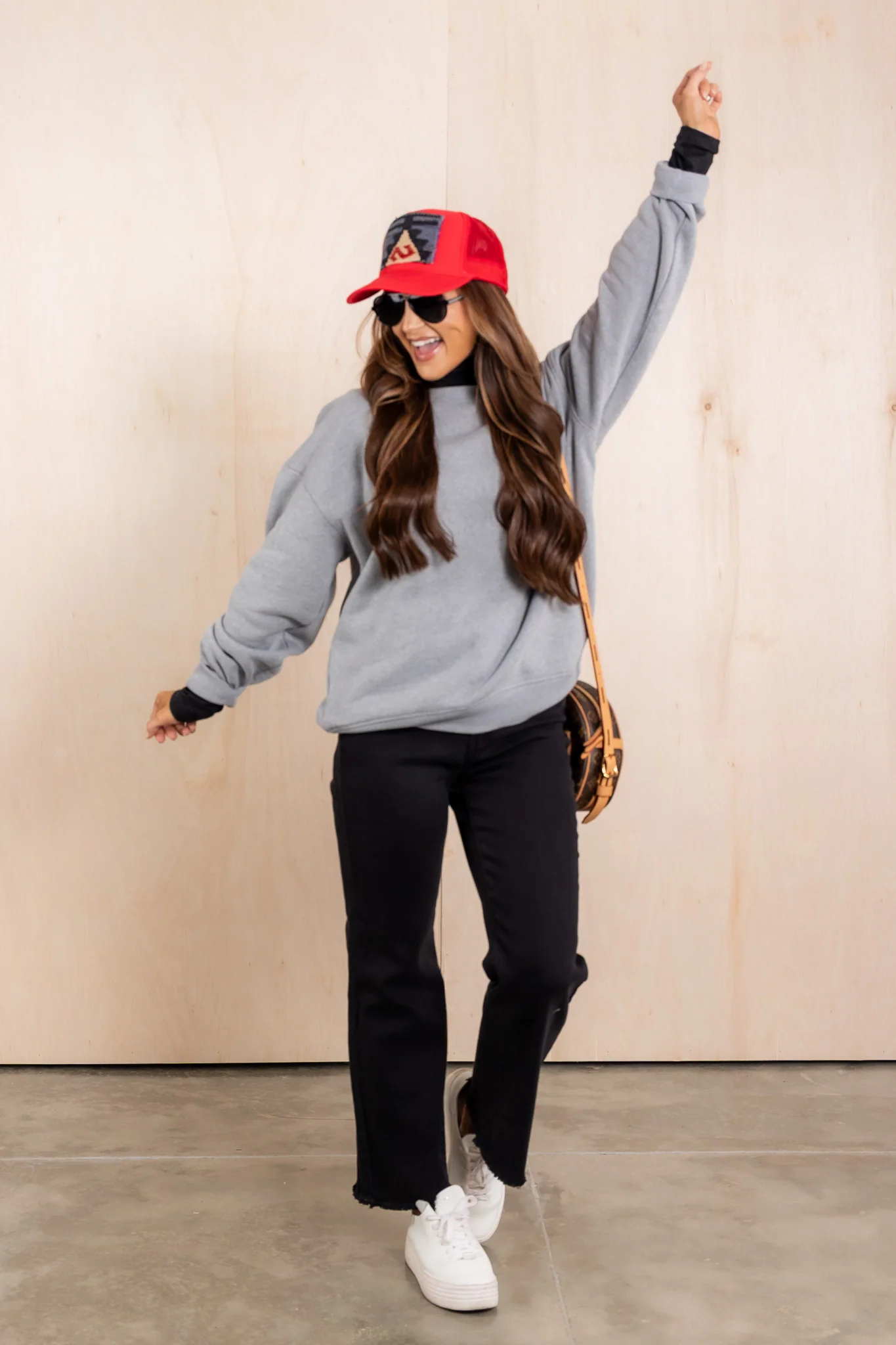 Candace Heather Grey Long Sleeve Sweatshirt - Image 2