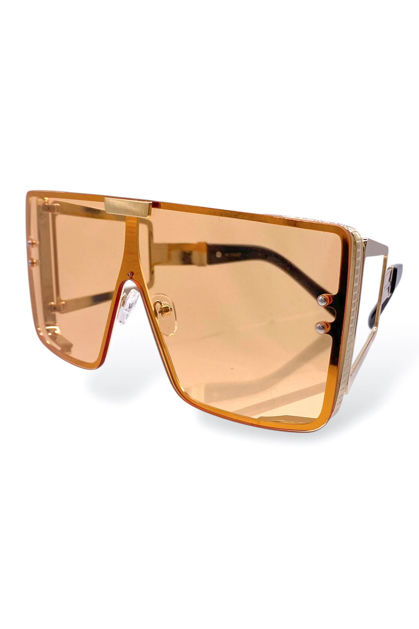 Be Ready Peach Square Sunglasses