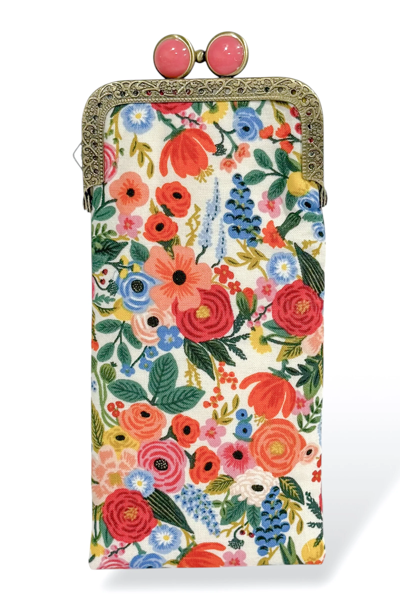 Petite Garden Party Cream Eyeglass Case