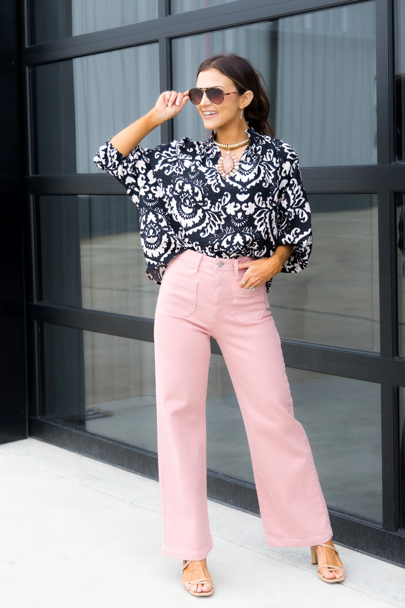 Phoenix Floral Black Long Sleeve Top *Final Sale* - Image 2