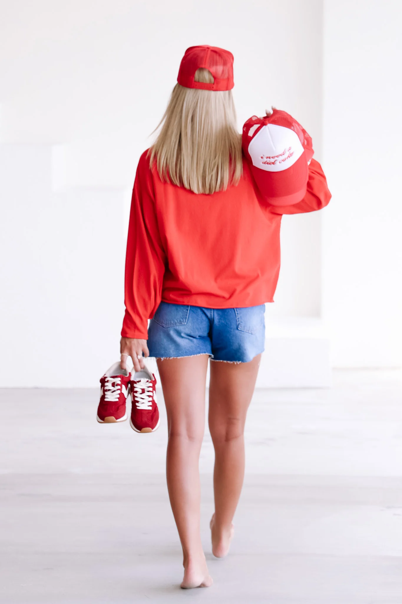 Light It Up Red Long Sleeve Top - Image 2