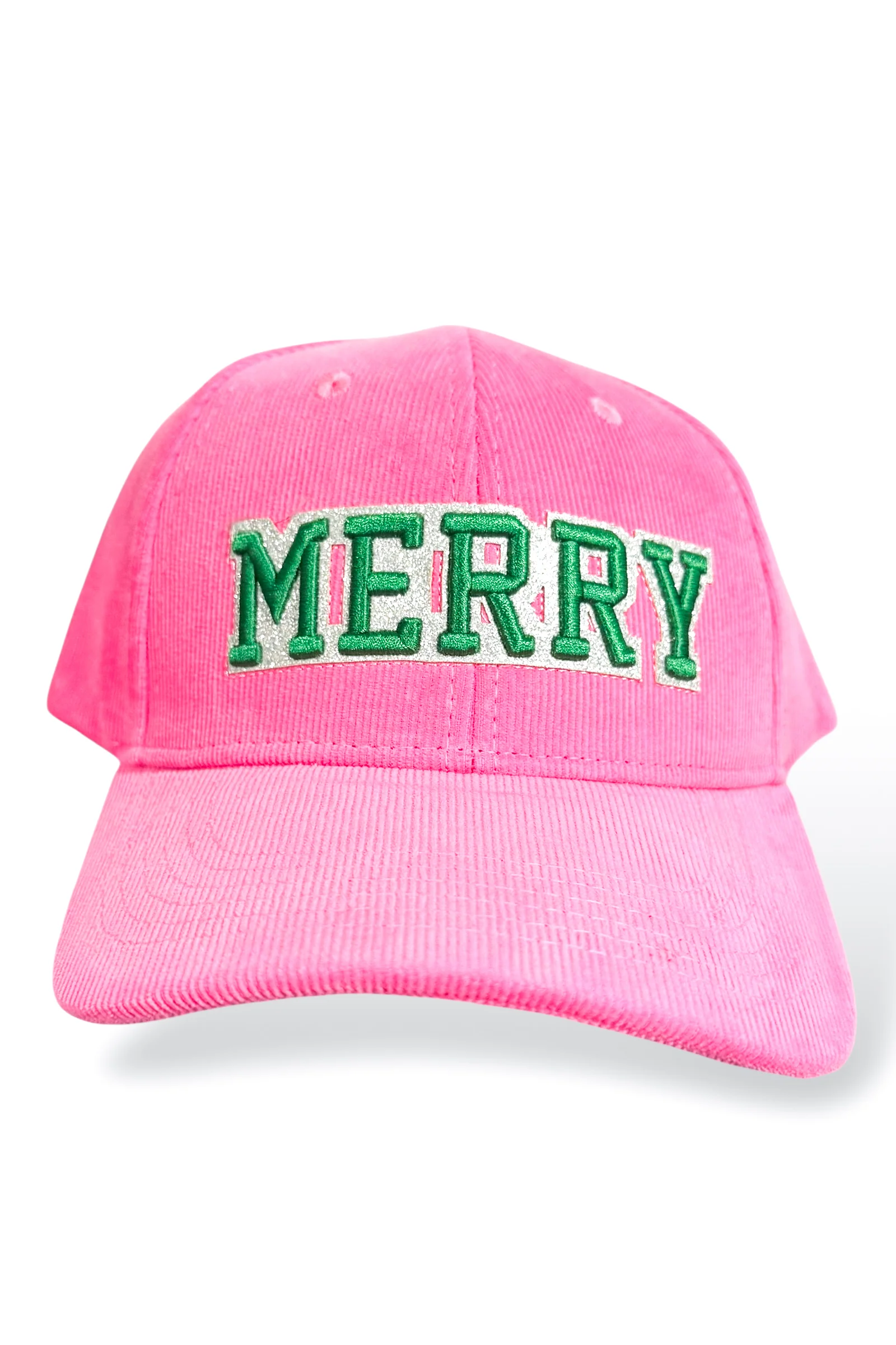 Be Merry Pink Corduroy Hat
