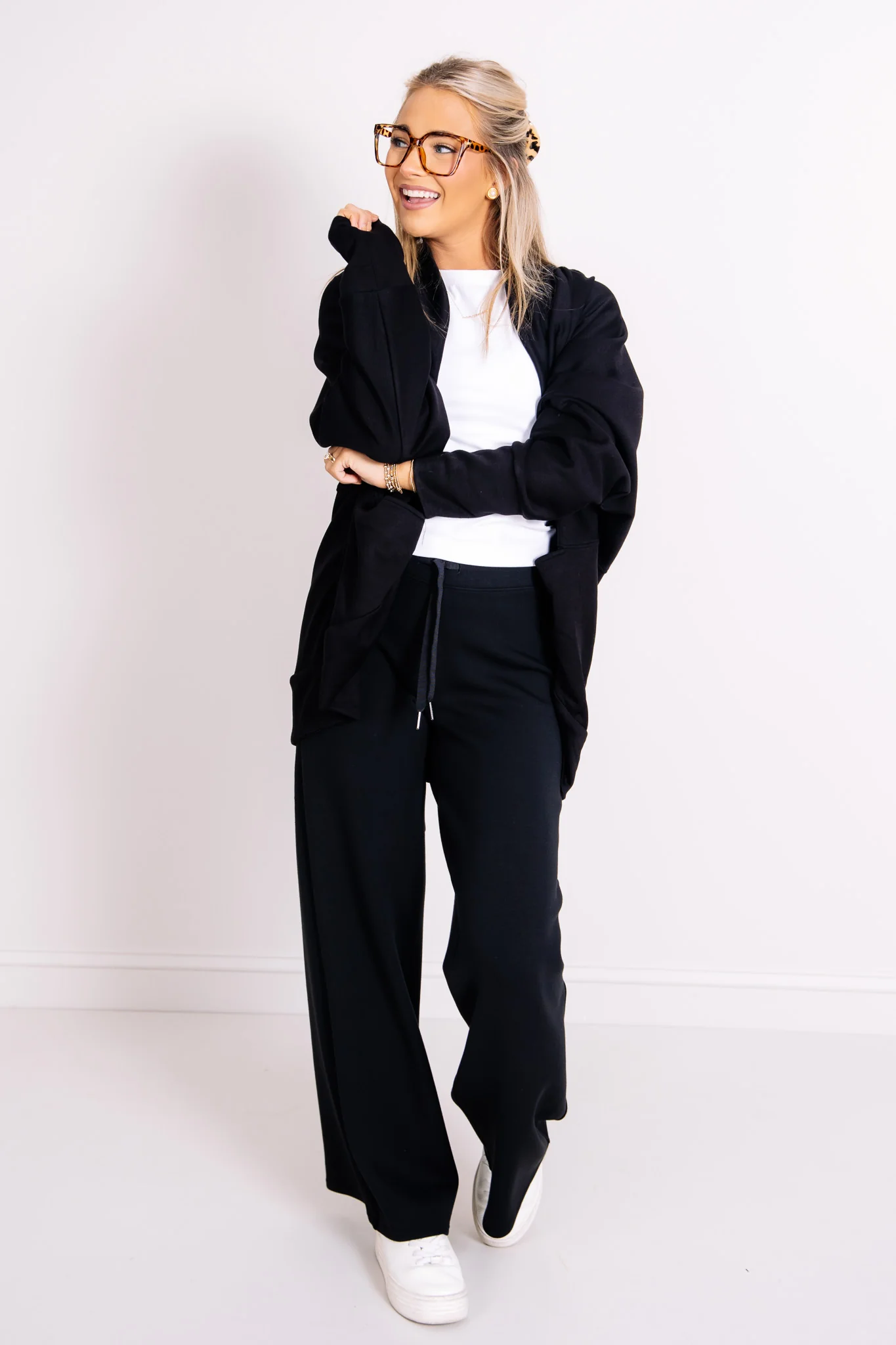 Plain Sight Black Long Sleeve Cardigan - Image 5
