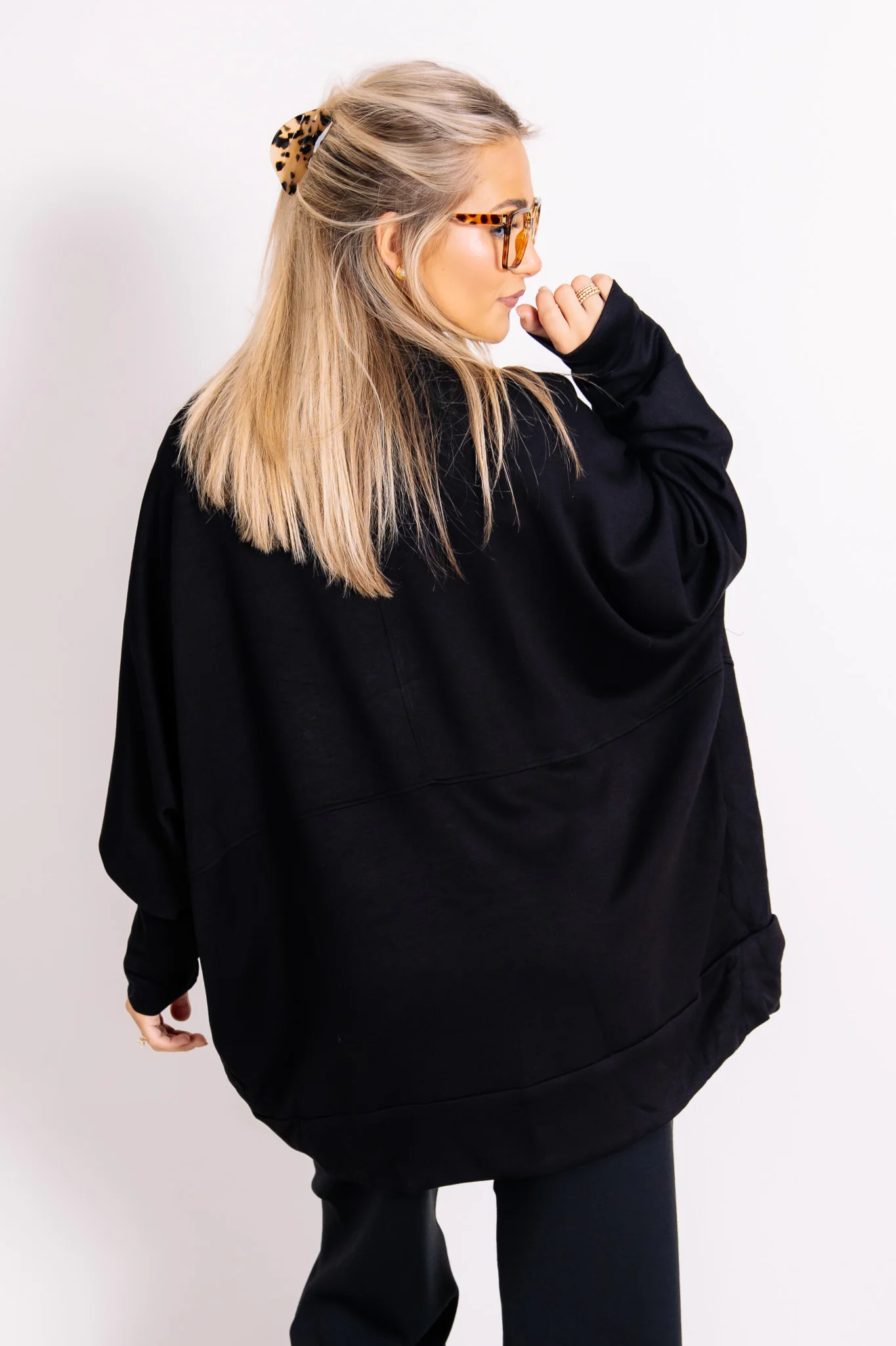 Plain Sight Black Long Sleeve Cardigan - Image 6