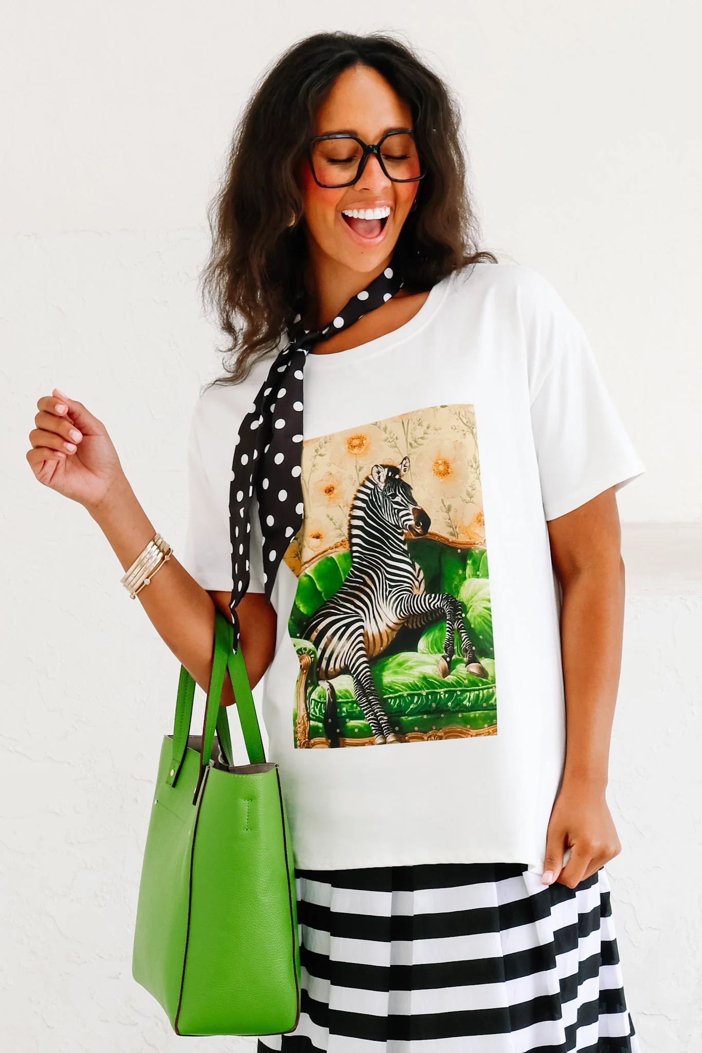 Kept In Mind Black Polka Dot Twilly Scarf - Image 4