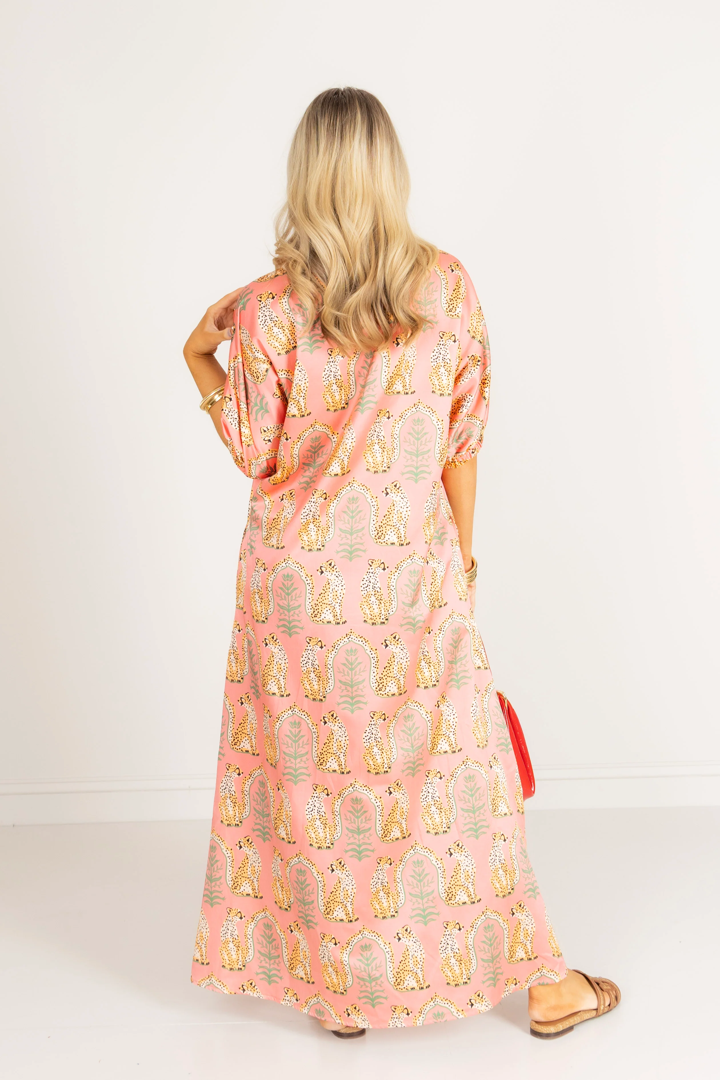 Emily McCarthy Poppy Cabana Cat Short Sleeve Maxi Dress - Image 5