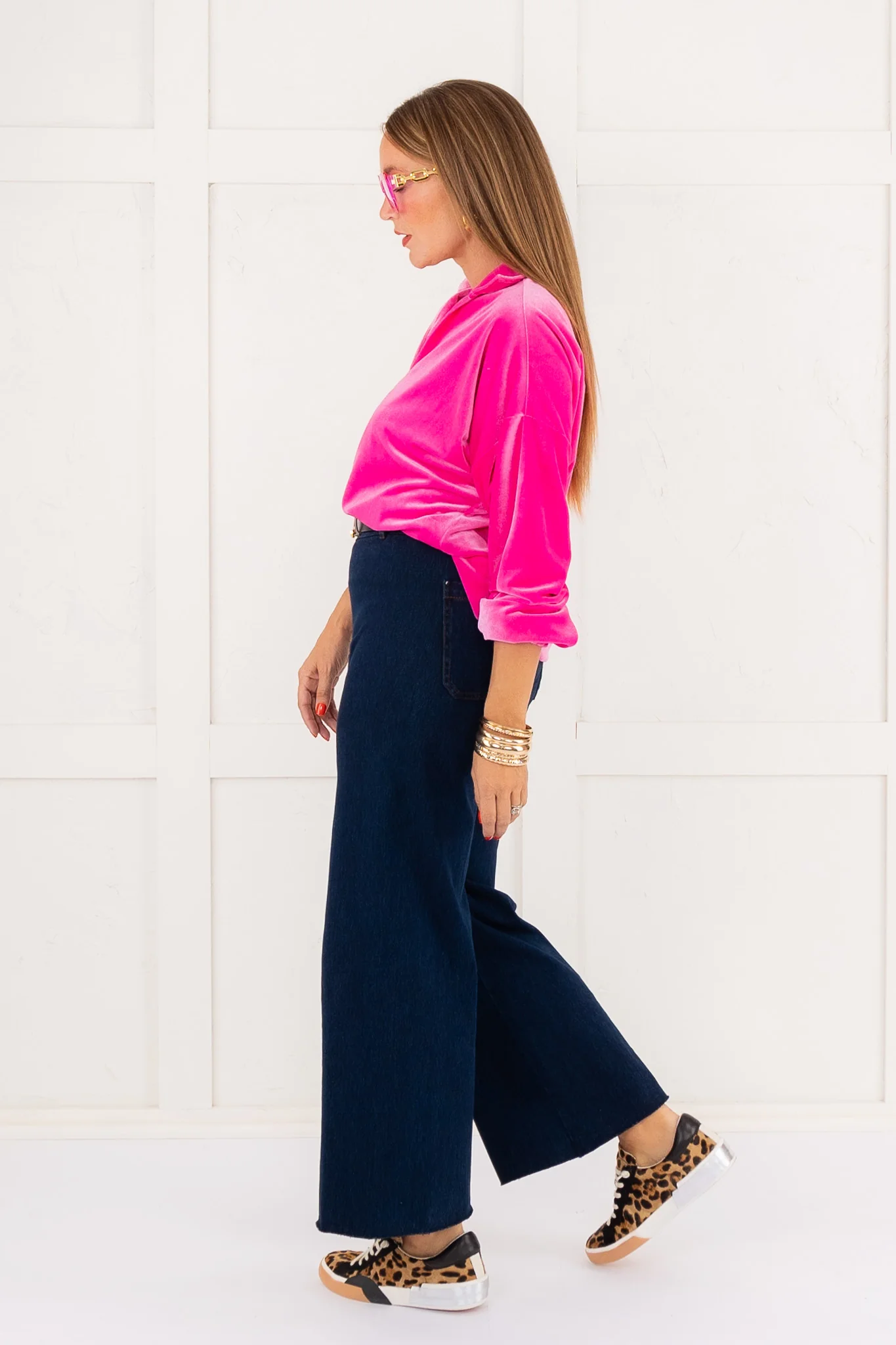Poppy Pop Over Blouse - Fuchsia | Emily McCarthy - Image 5