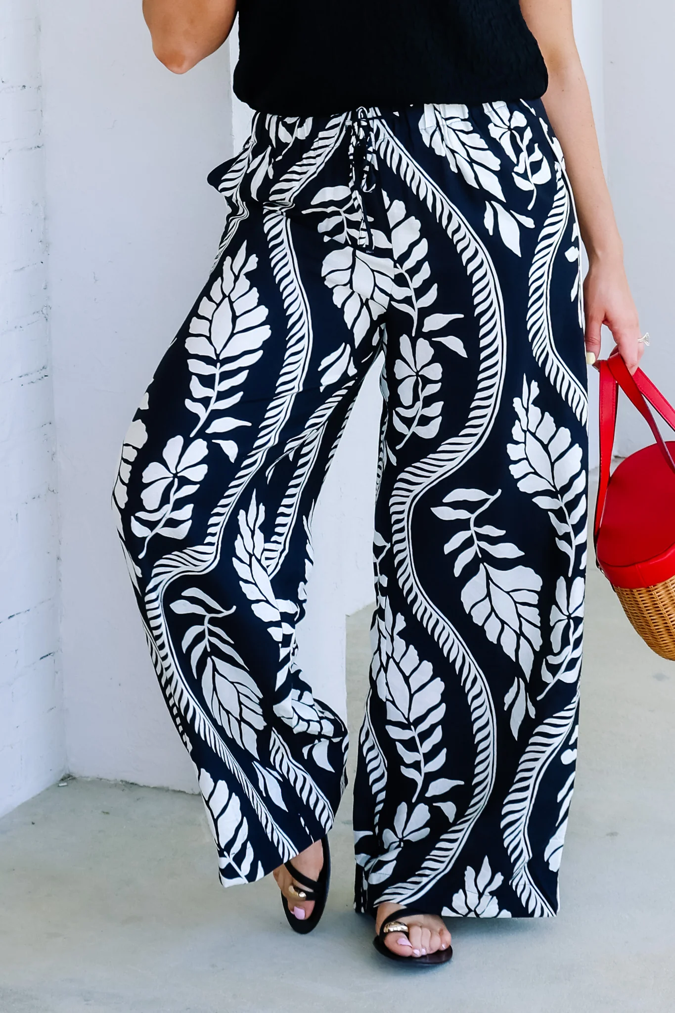 Running Away With Me Black Wide Leg Pant