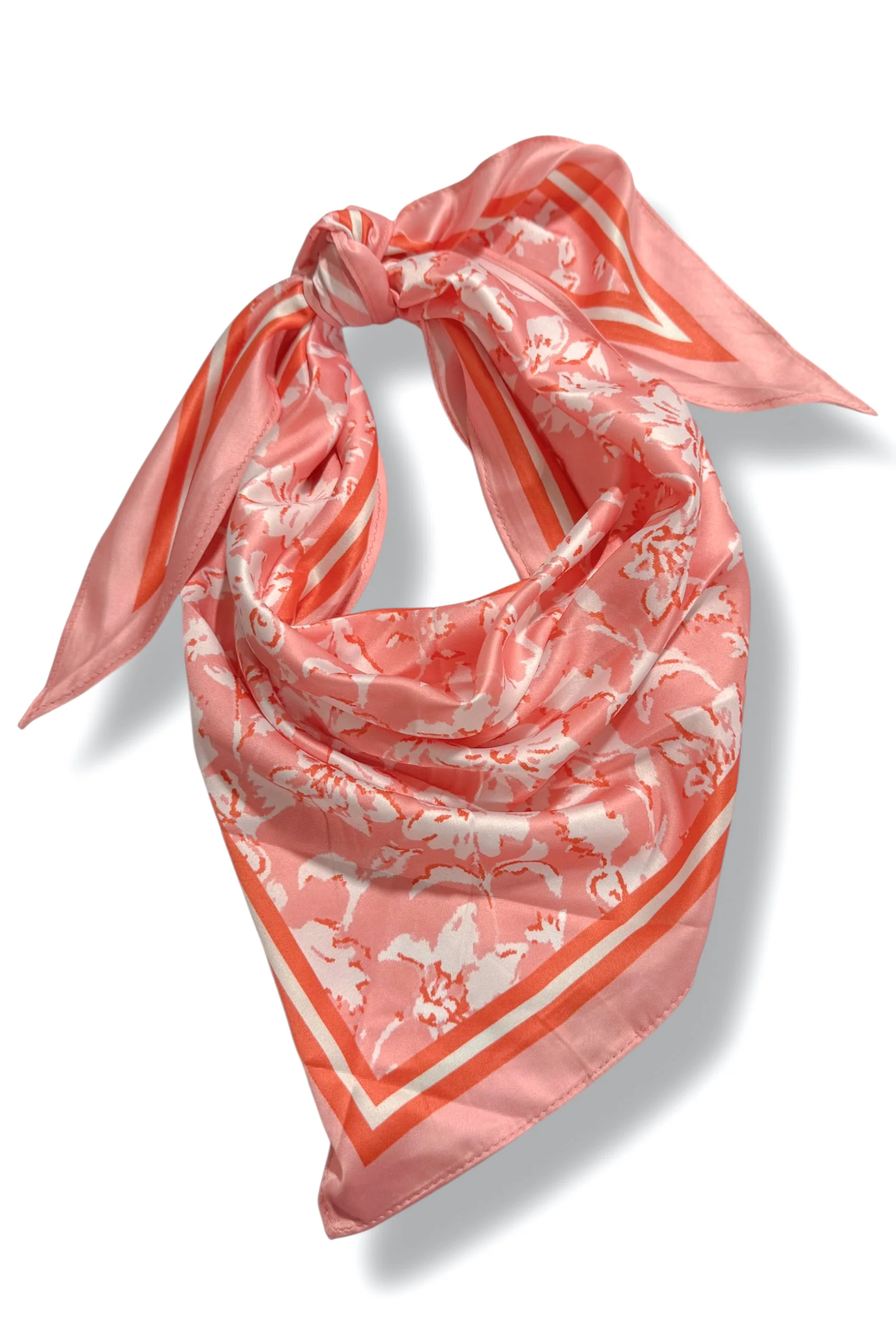 Rest Of My Life Pink Floral Triangle Scarf