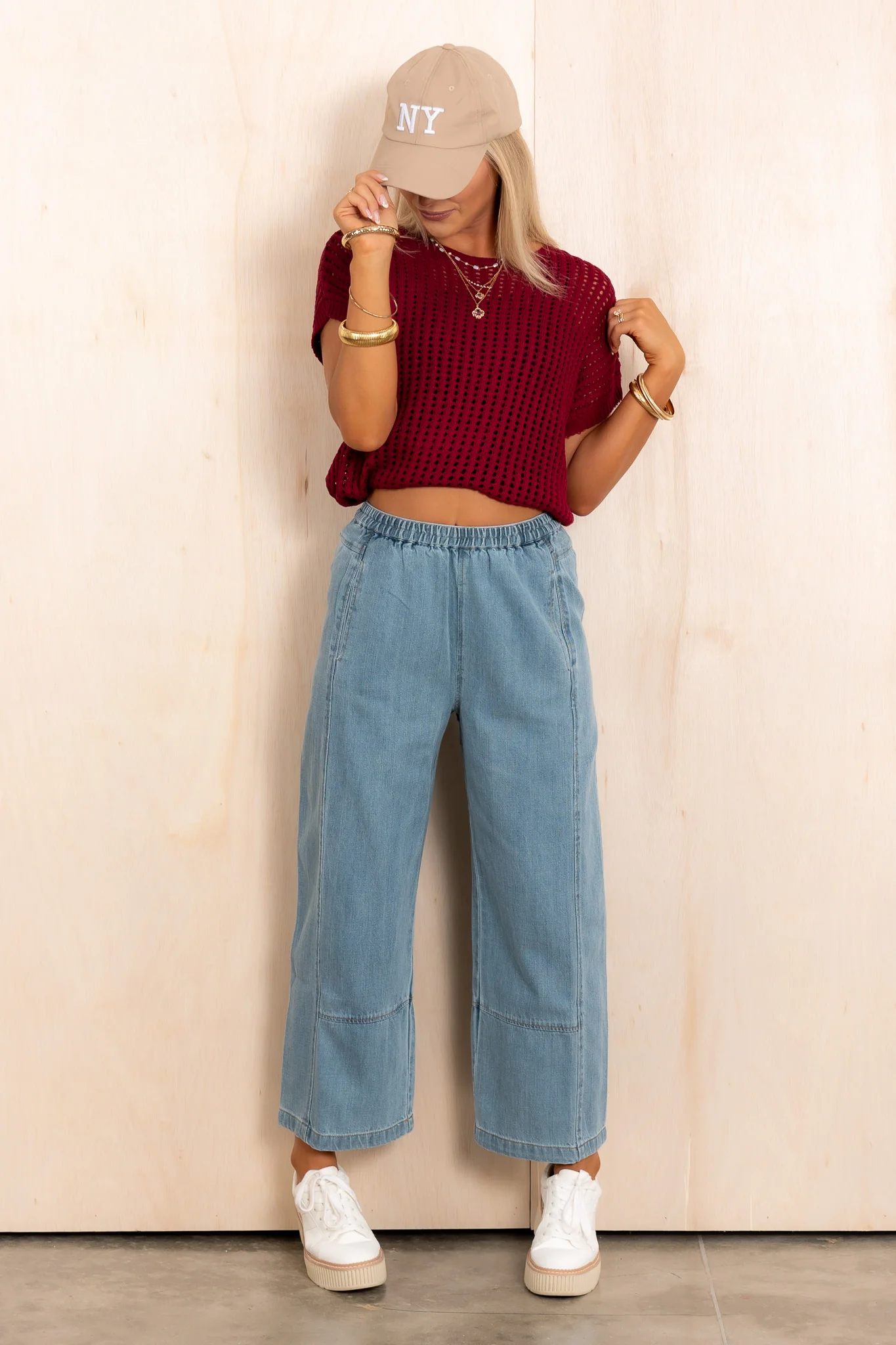 Clara Indigo Pull On Barrel Jean - Image 4