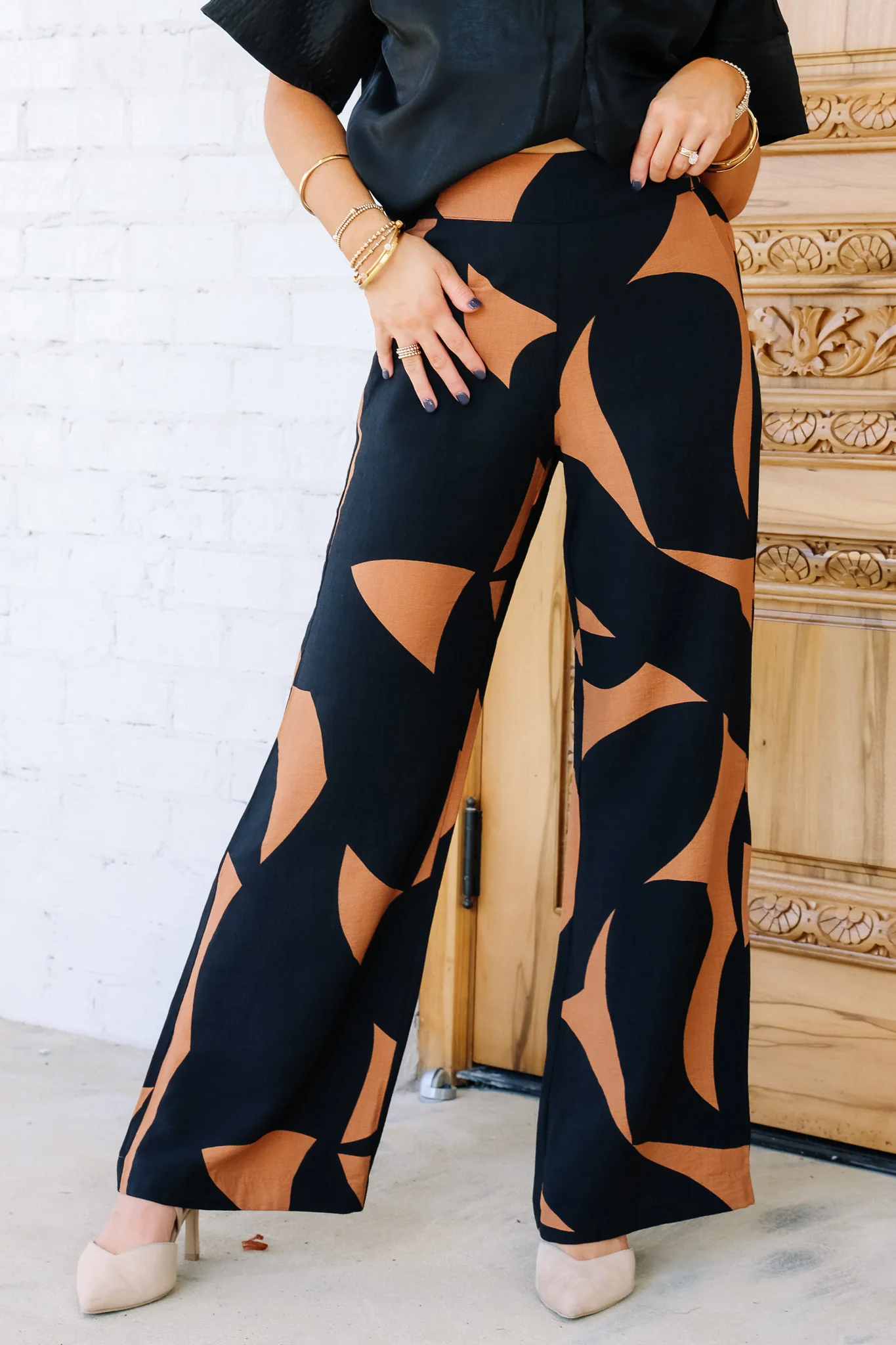 Tribal Pull On Bran Wide Leg Pant - Image 2