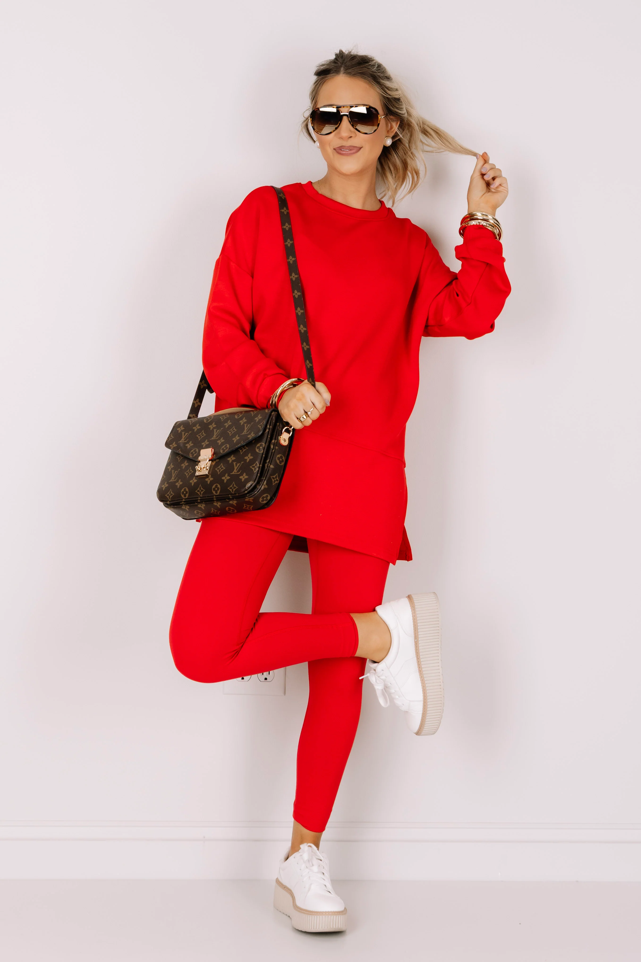 TWT Clarissa Red Long Sleeve Top - Image 2