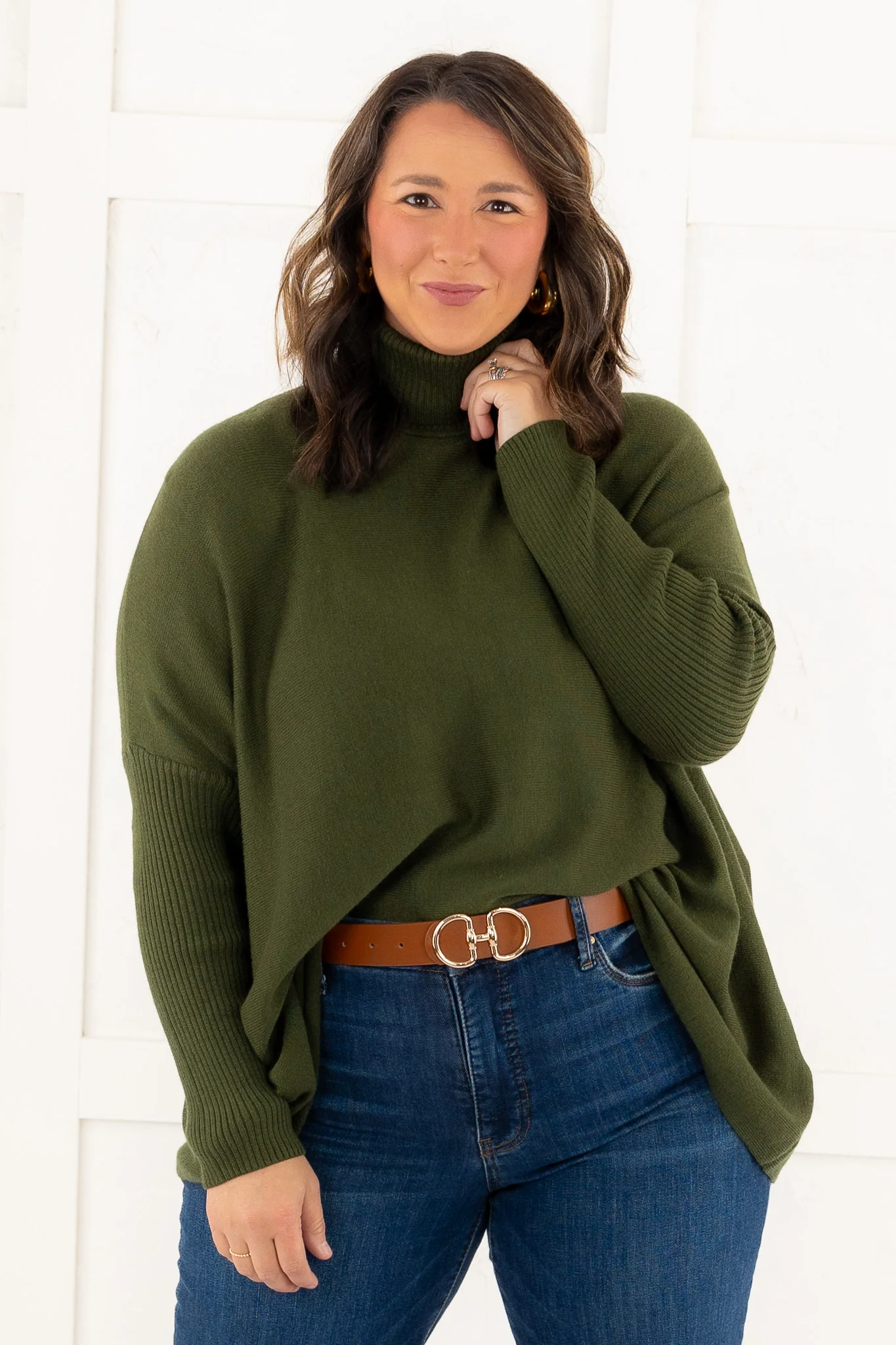 See You Coming Sweater - Rifle Green - FINAL SALE - Image 4