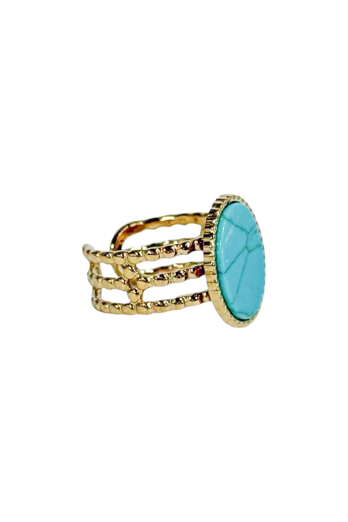 Made Aware Turquoise Adjustable Ring - Image 2