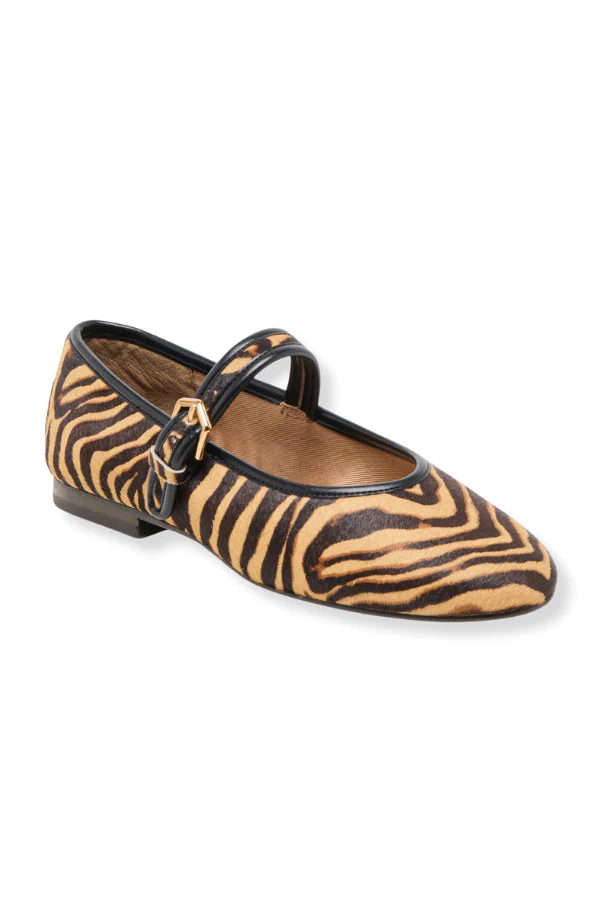 Dolce Vita Roslyn Tiger Calf Hair Ballet Flats