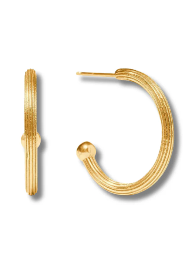 Julie Vos Sanibel Pearl Hoop & Charm Earrings - Image 2