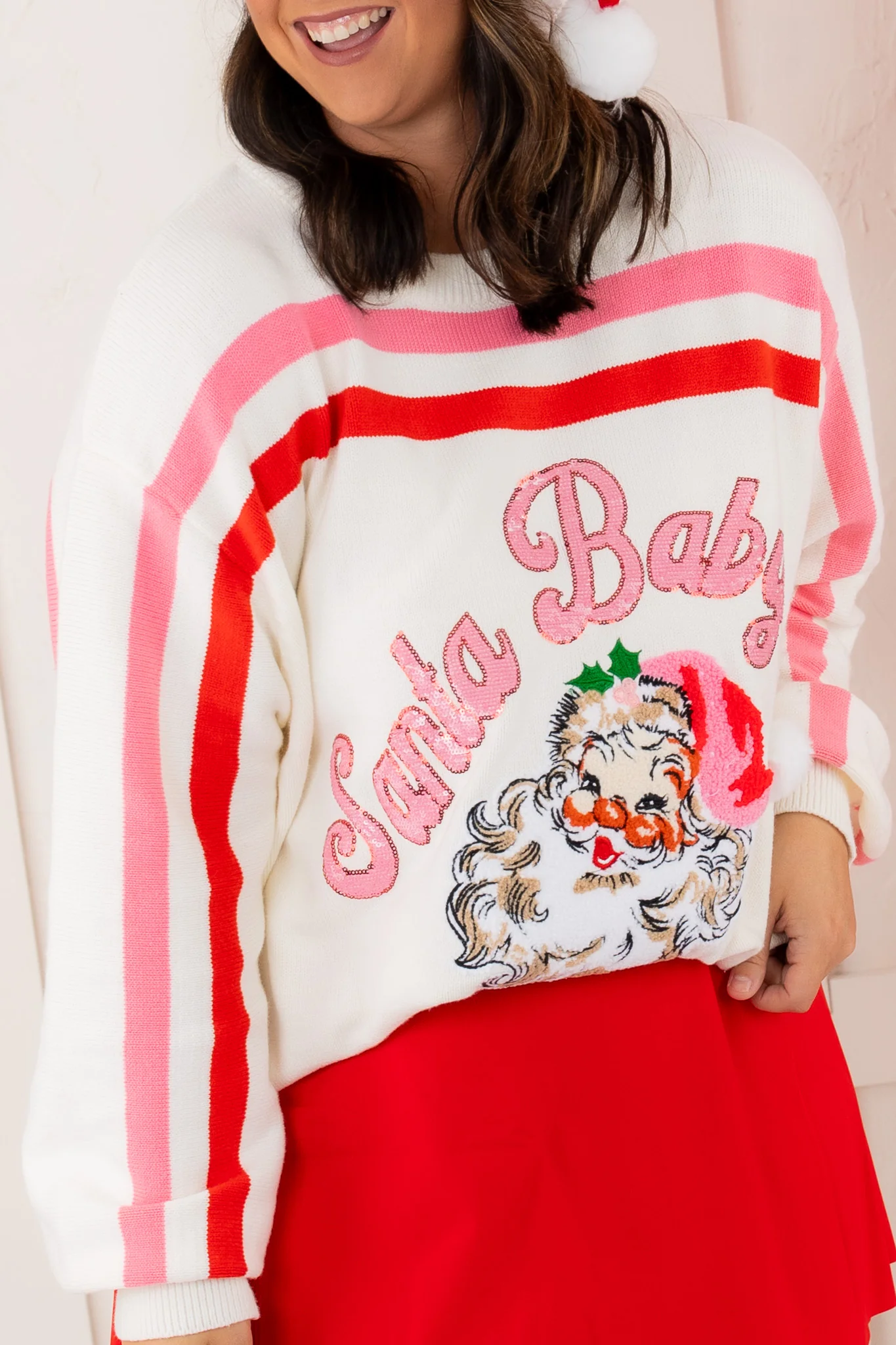 Santa Baby Sweater | Queen Of Sparkles - SALE - Image 2