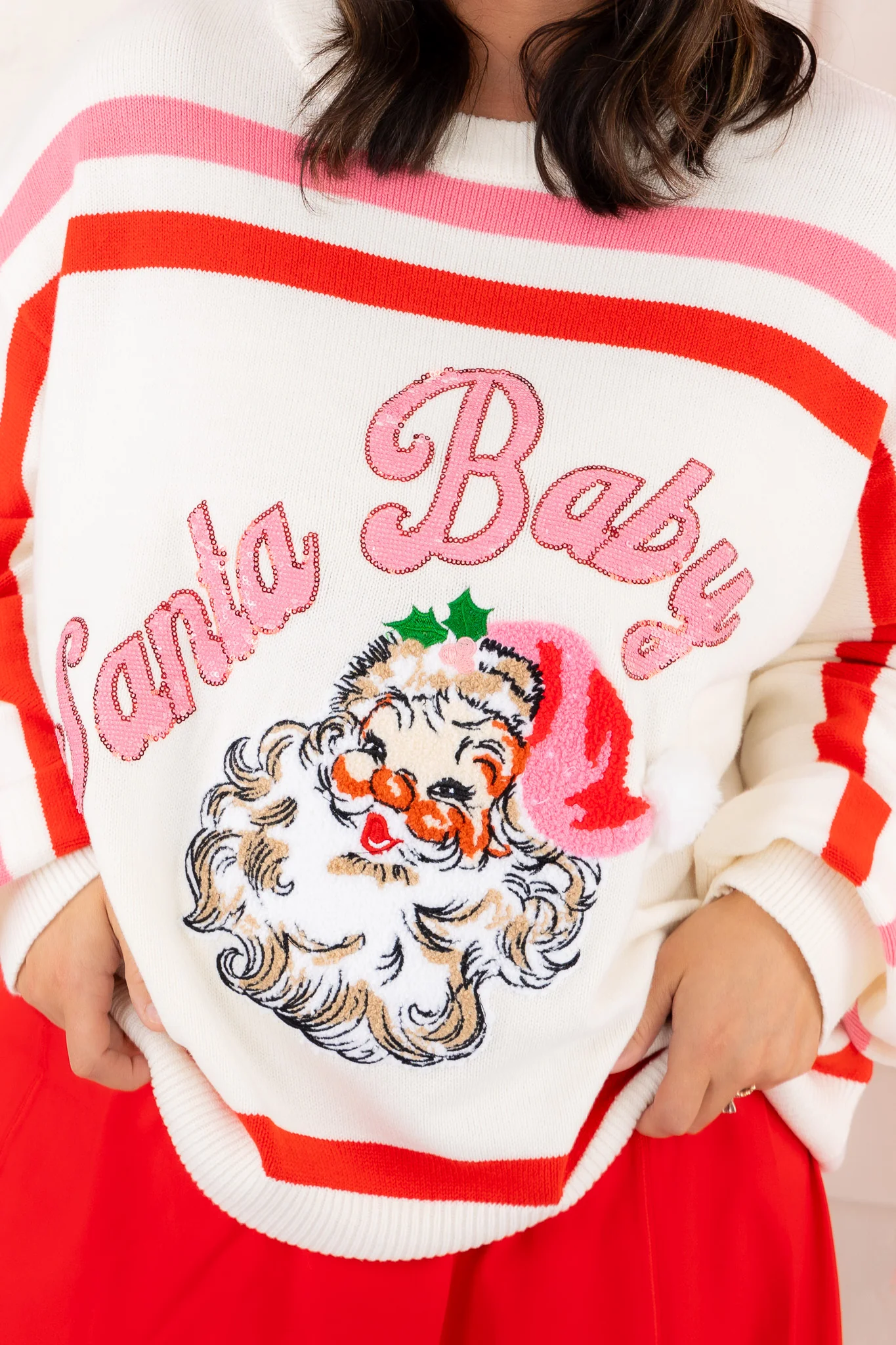 Santa Baby Sweater | Queen Of Sparkles - SALE - Image 5