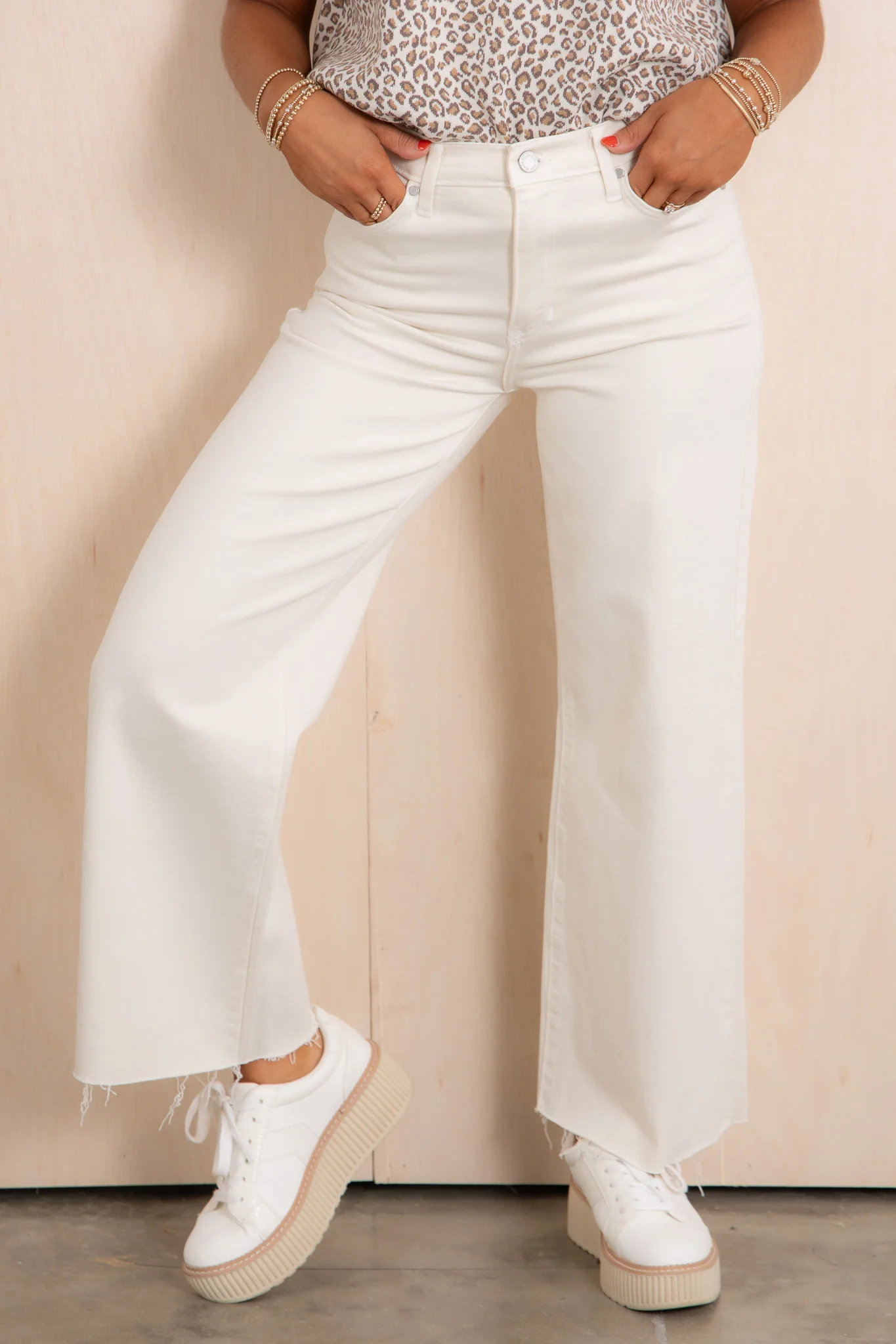 JUST BLACK DENIM Scissor Cut Vanilla Bean Wide Leg Jean *Final Sale*