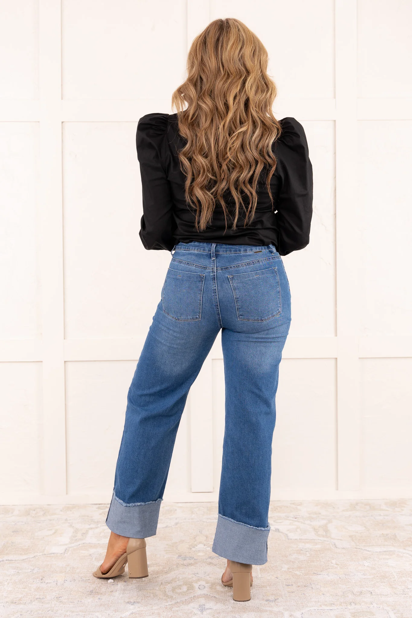 Megan Selvege Cuff Mid Rise Jean - FINAL SALE - Image 4