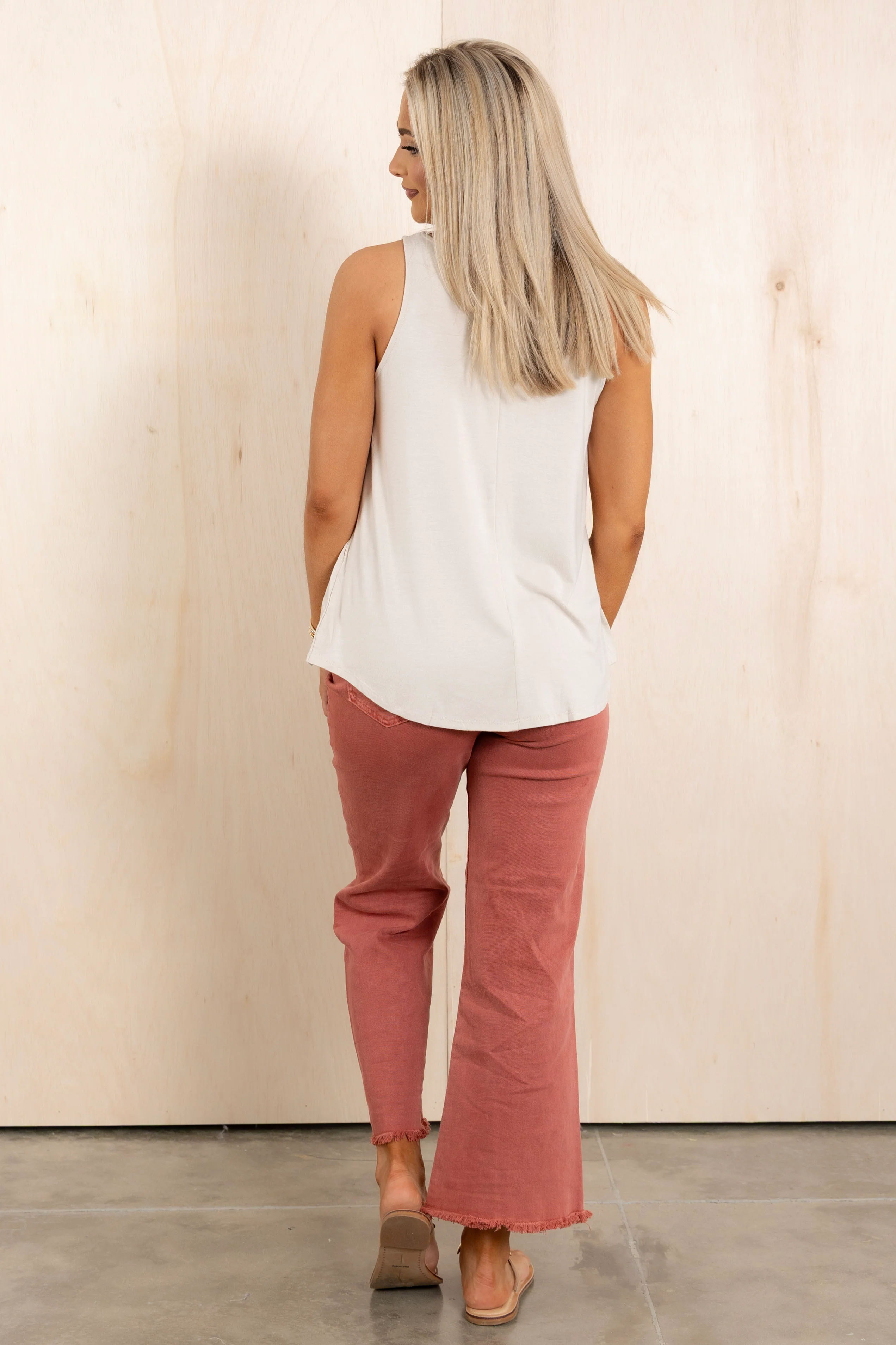 Show Me The Way Sand Beige Tank - Image 3