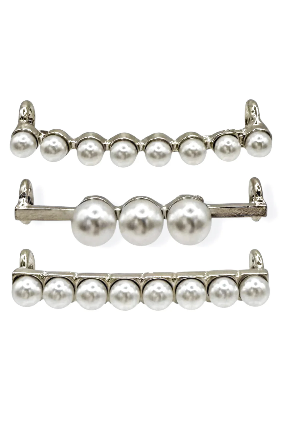 Silver Shoe Lace Clips