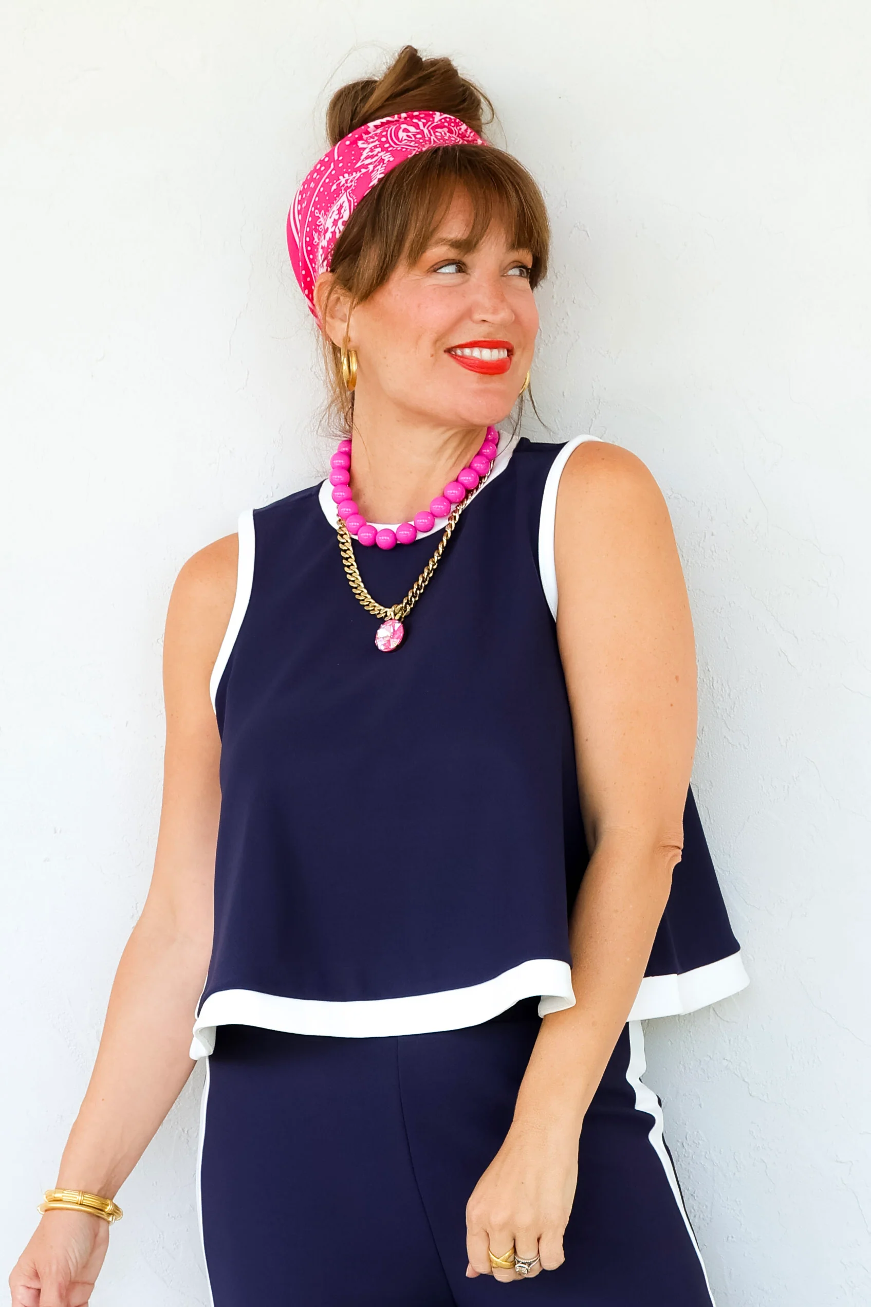 Sunny Muse Navy Sleeveless Top - Image 4