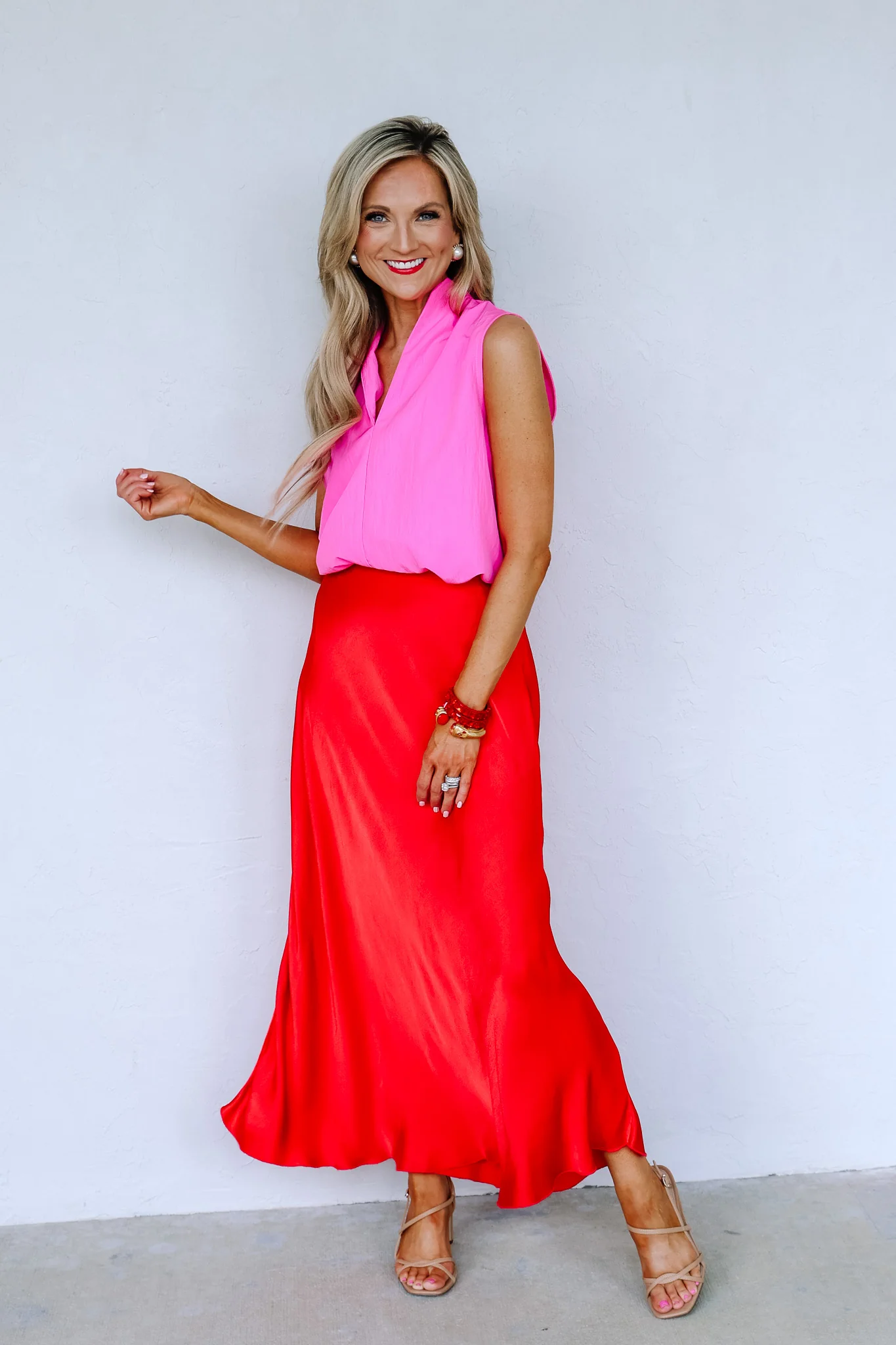 The Best Thing Hot Pink Sleeveless Top - Image 2