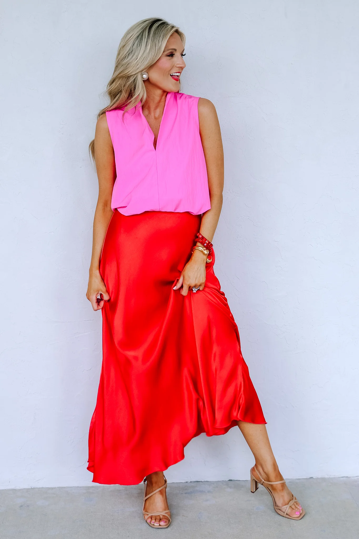 The Best Thing Hot Pink Sleeveless Top - Image 3
