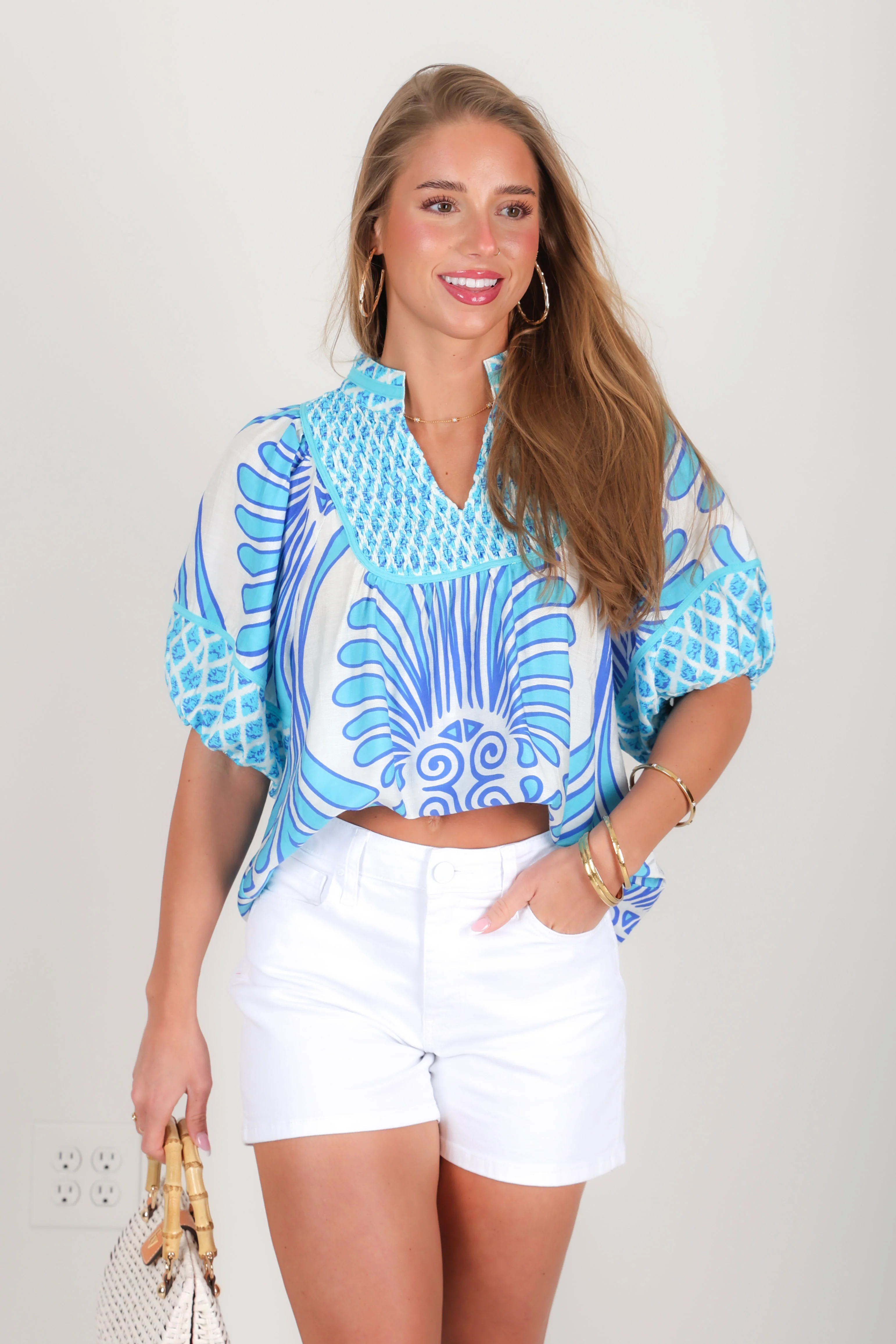 Take Me Away Paraiba Short Sleeve Top - Image 6