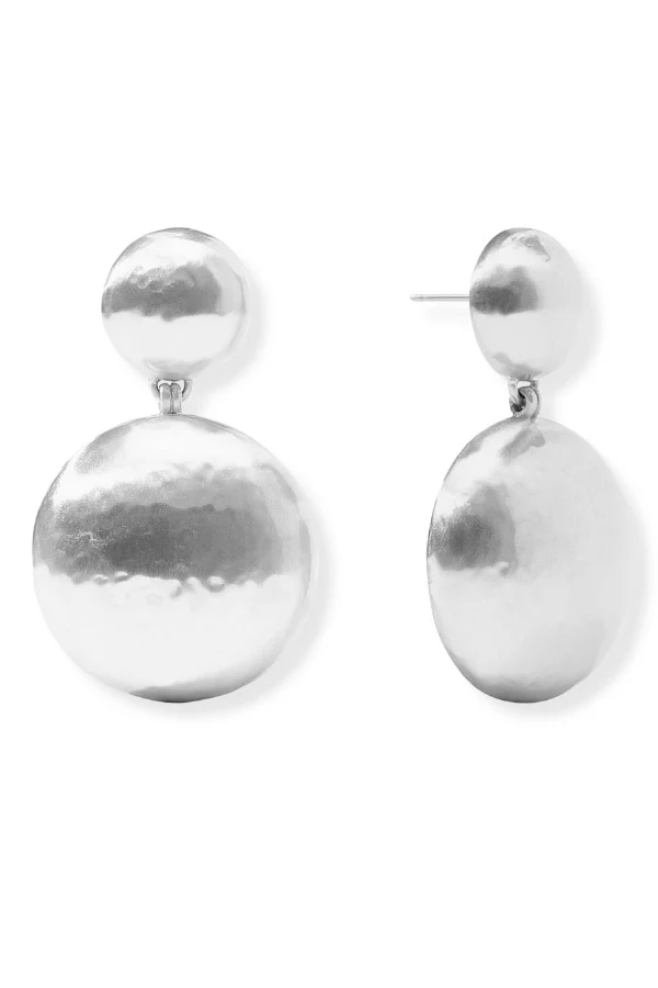 Julie Vos Solara Silver Statement Earrings