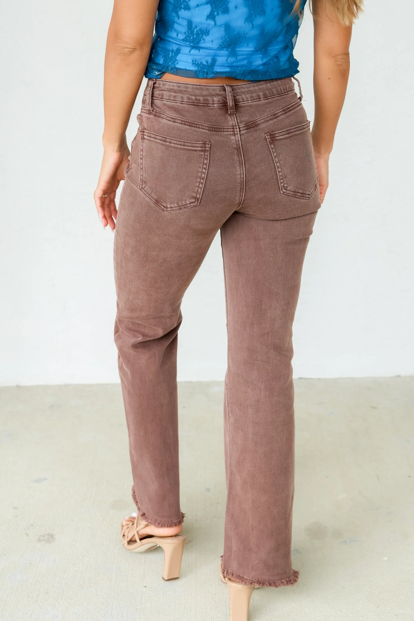 Something To Remember Mahogany Wide Leg Pant - Image 3
