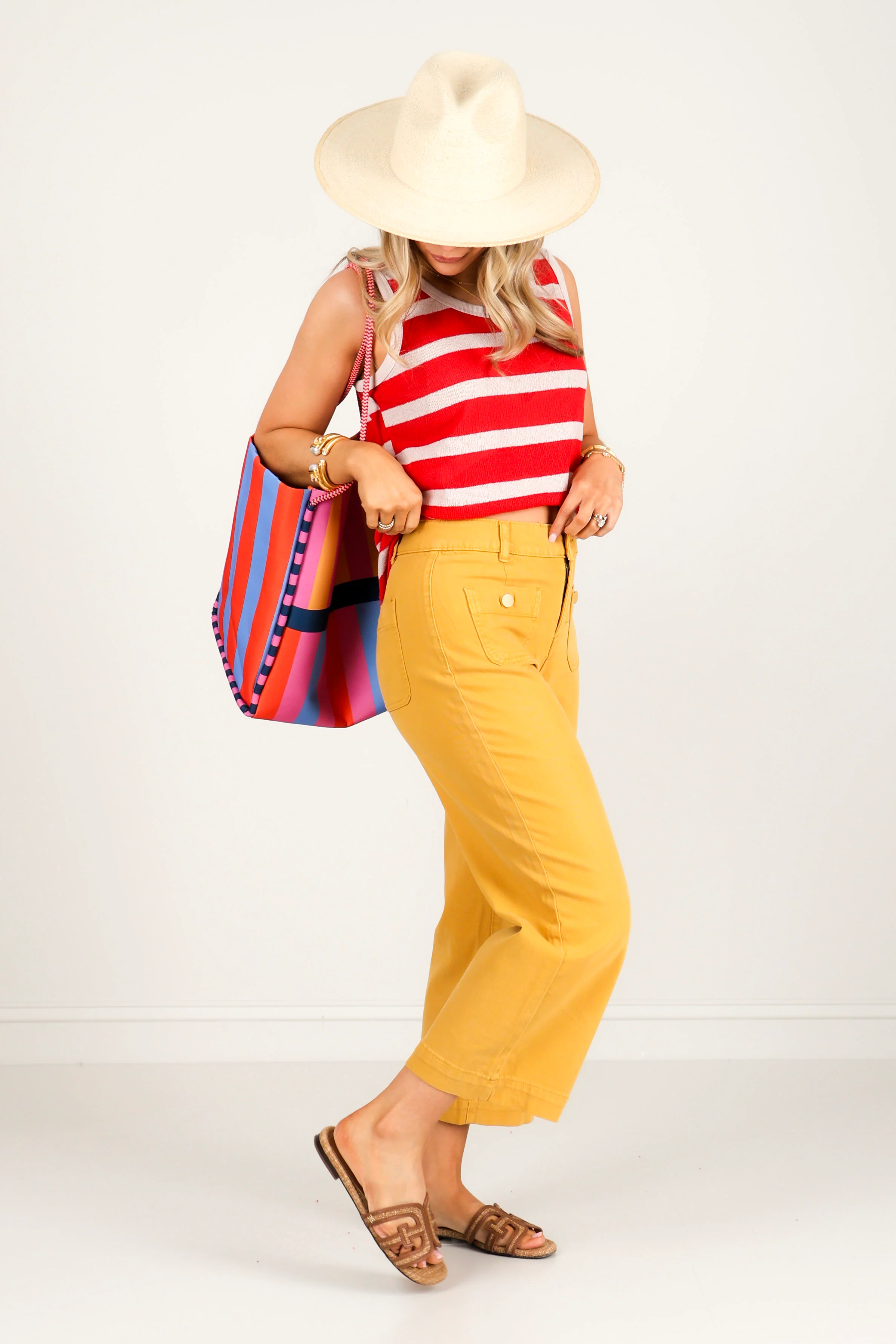 Tribal Sophia Goldenrod Cropped Denim Jean - Image 3