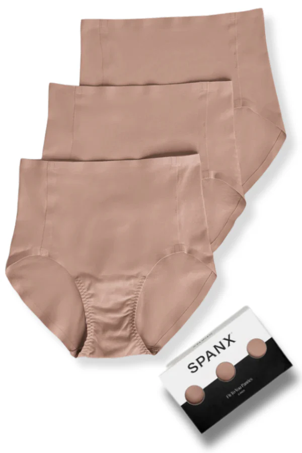Spanx Fit-To-You Cafe Au Lait Brief Panties 3 Pack