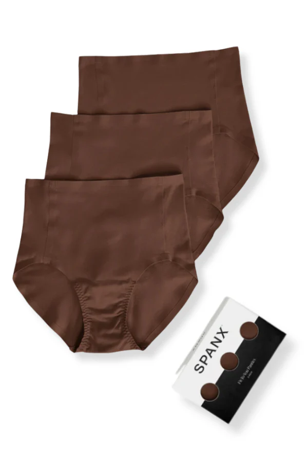 Spanx Fit-To-You Chestnut Brown Brief Panties 3 Pack