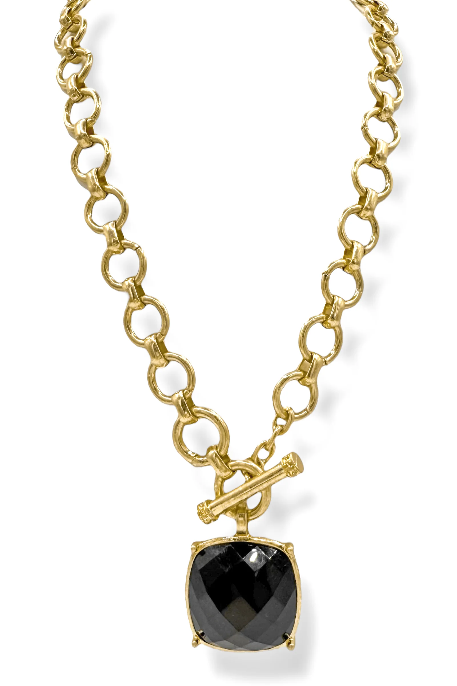 Courtney Black Statement Pendant