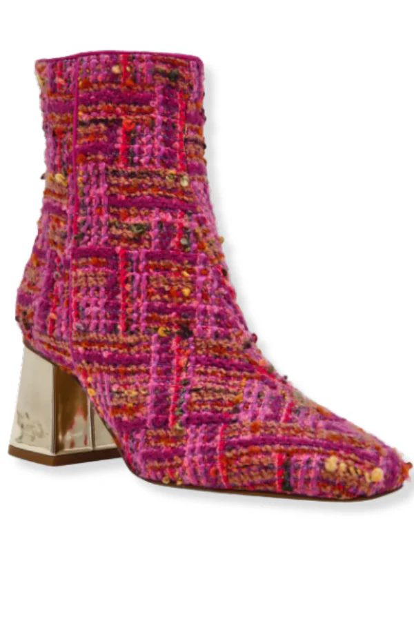 Stevie Pink Multi Short Boots - Image 3