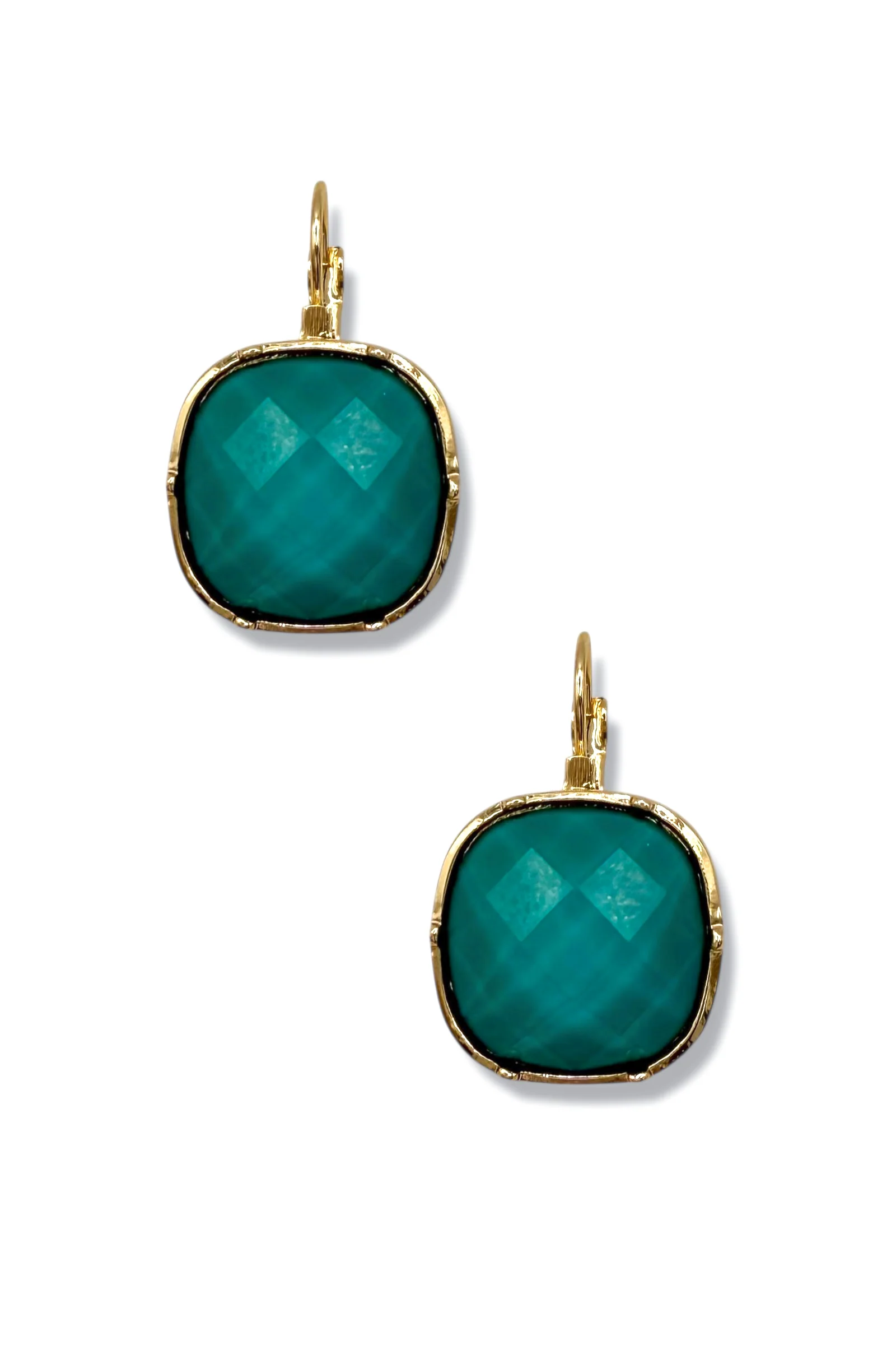 Ella Teal Stone Earrings