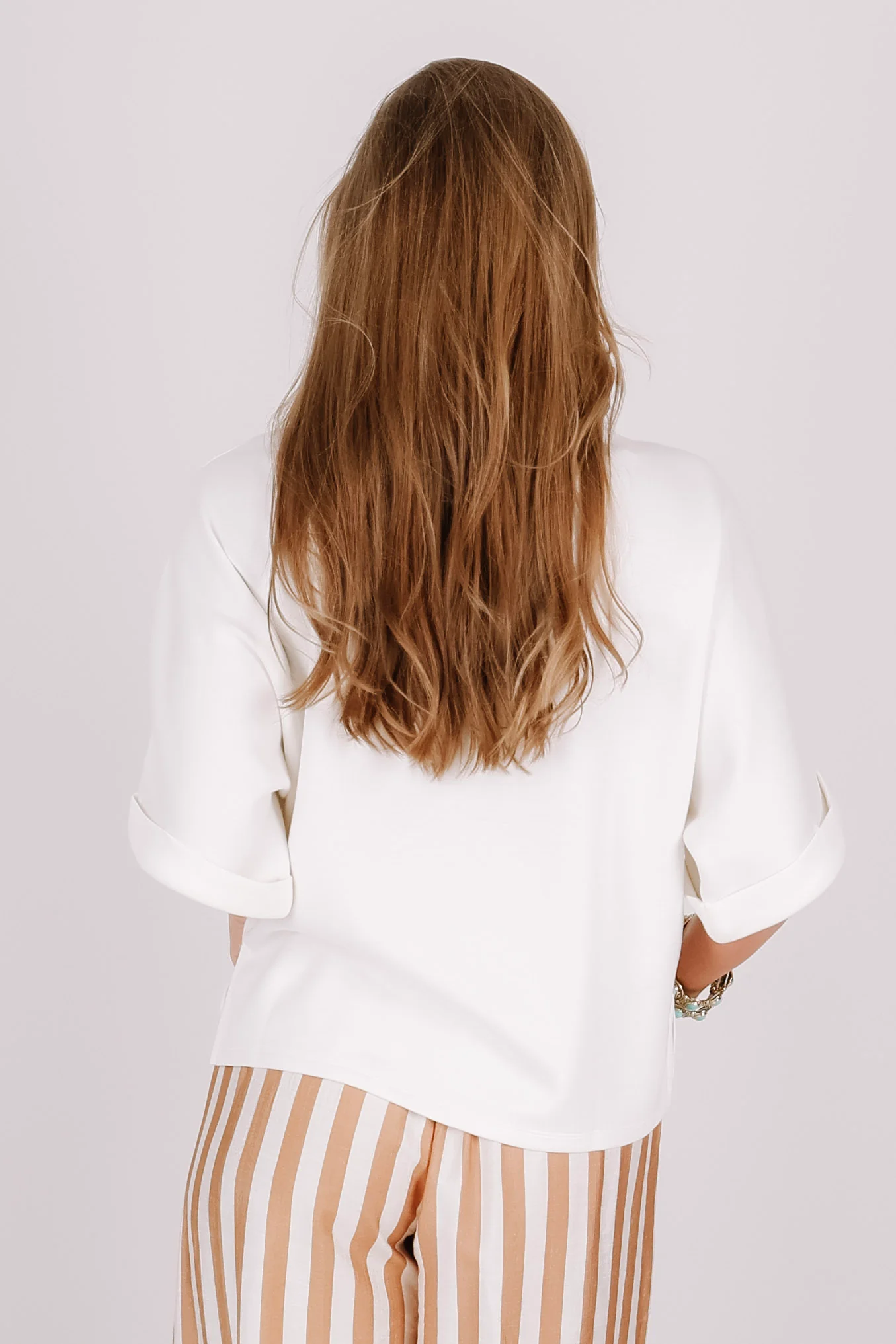 Sunday Stroll Cream Short Sleeve Top - Image 3