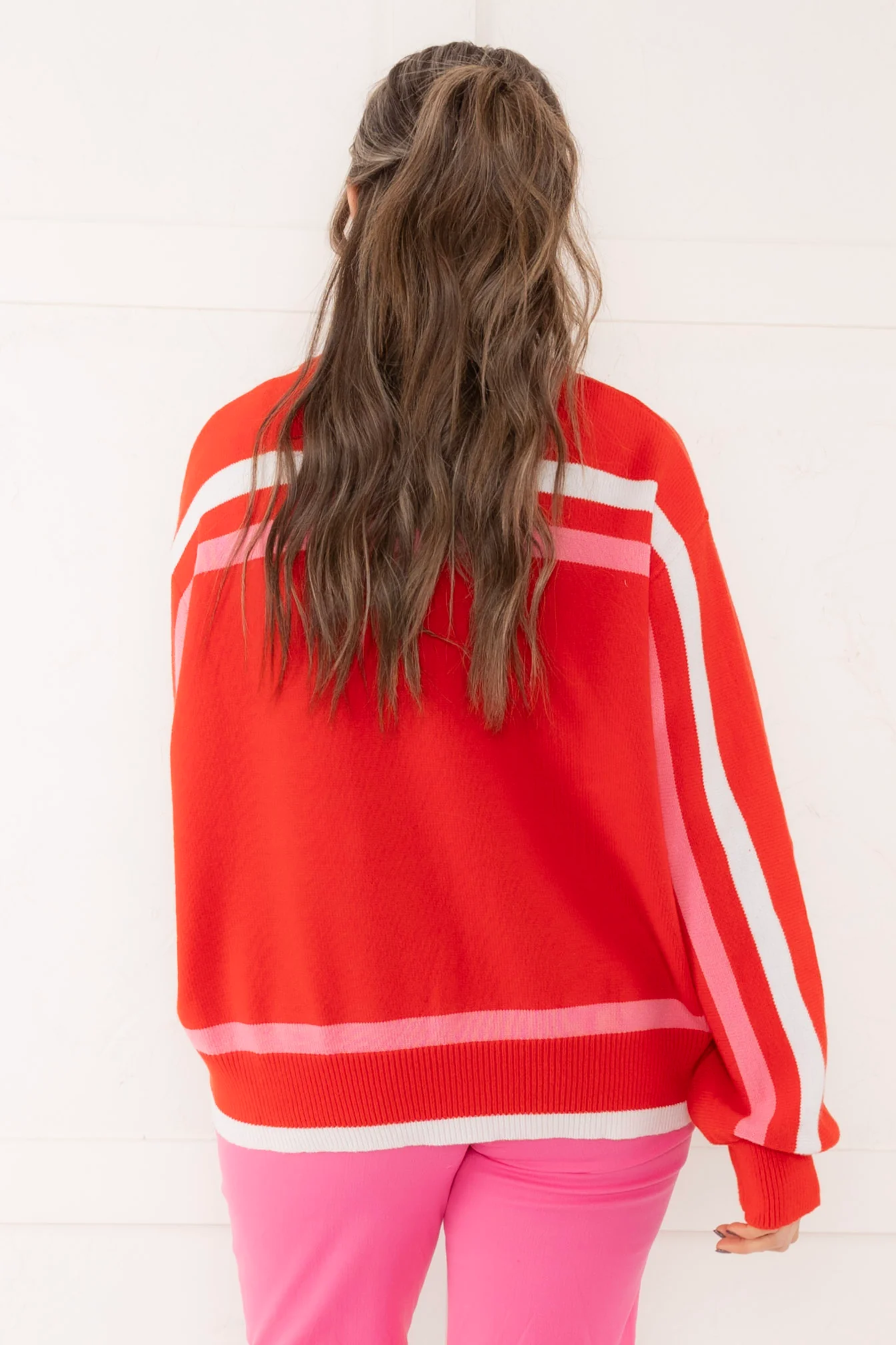 Queen Of Sparkles Custom Red Sweetheart Sweater - Image 3