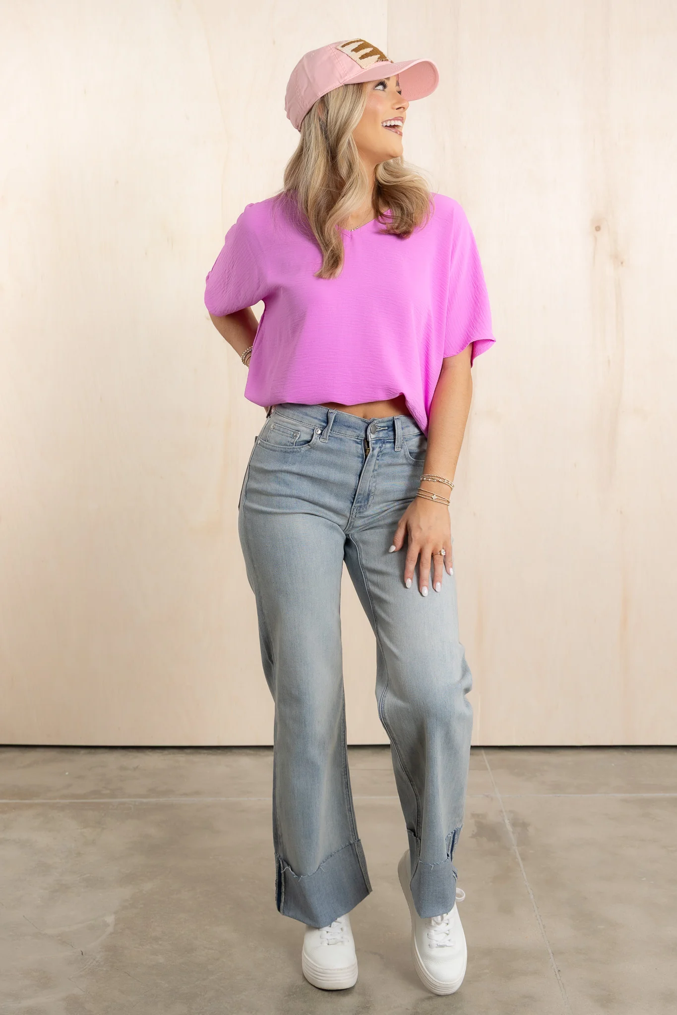 Take You There Bright Mauve Short Sleeve Top *Final Sale* - Image 2