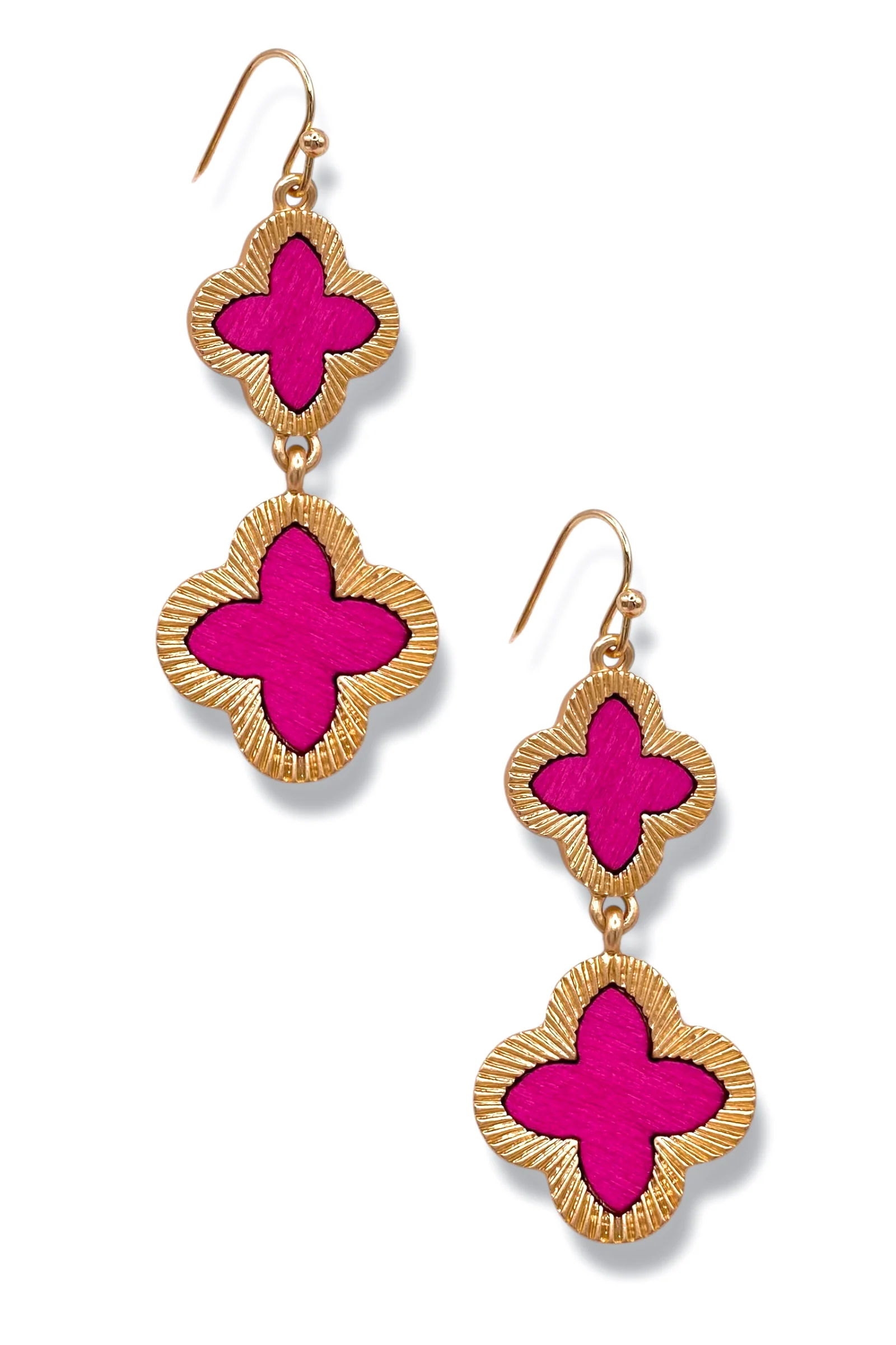 Telling Me More Clover Drop Earrings *Final Sale*