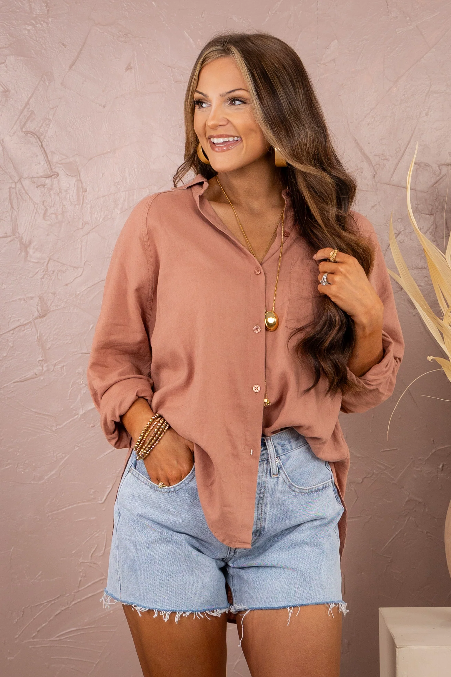 The Perfect Linen Top - Mocha Mouse | Z Supply - FINAL SALE - Image 4