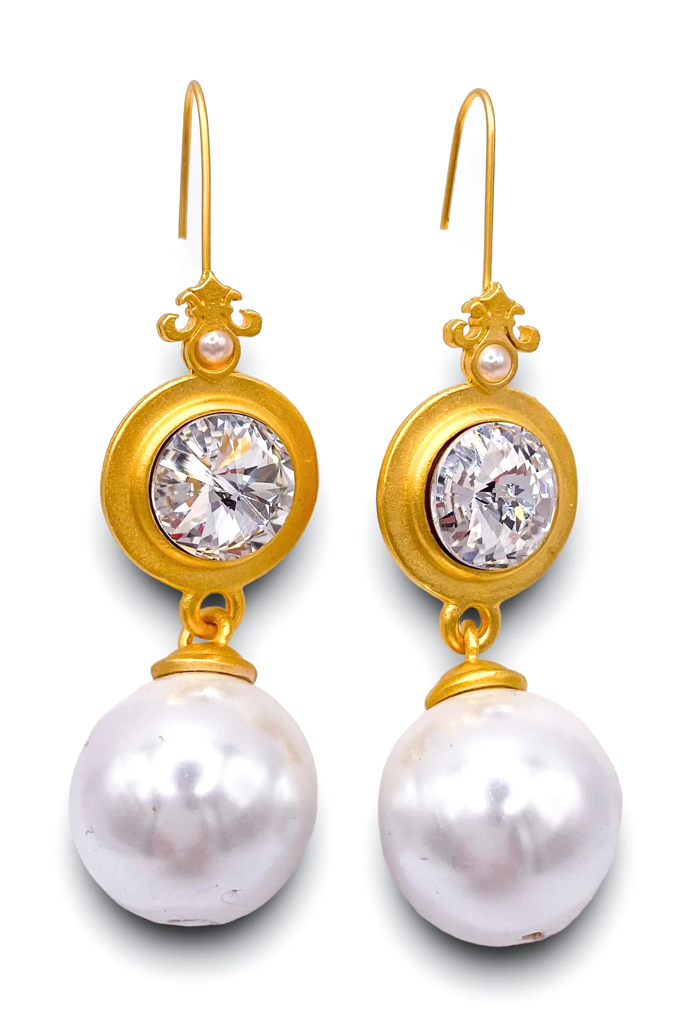 The Prefere Earrings – Gold Pearl | French Kande - DOORBUSTER