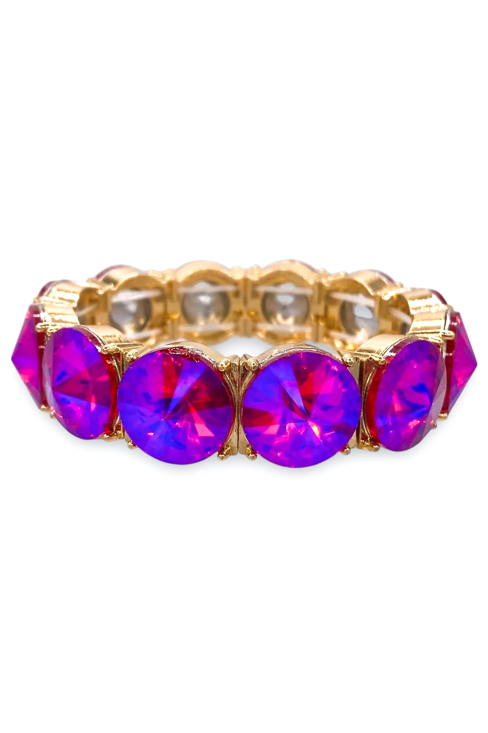 The Rachael Purple Abalone Stretch Bracelet