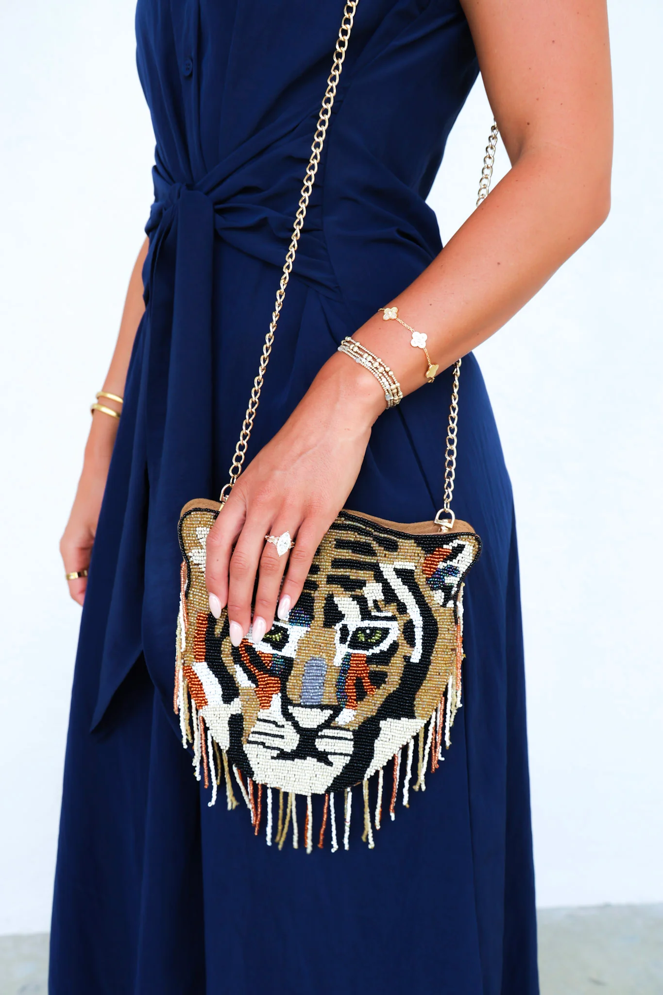 Tiger Beaded Crossbody - Image 2