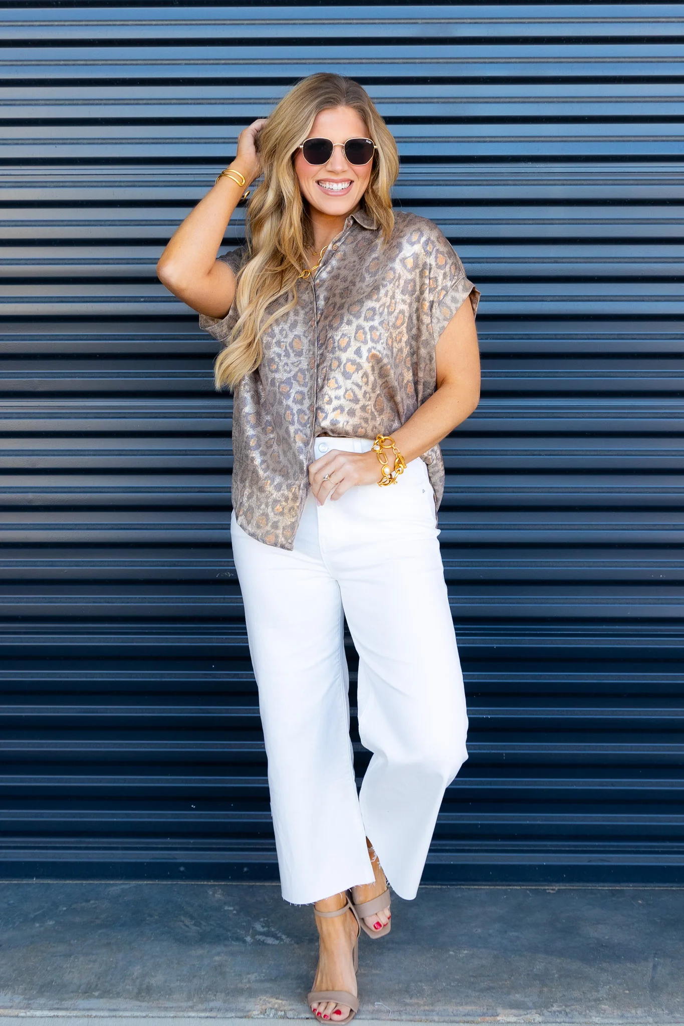 Made For This Toffee Leopard Short Sleeve Top - Image 5