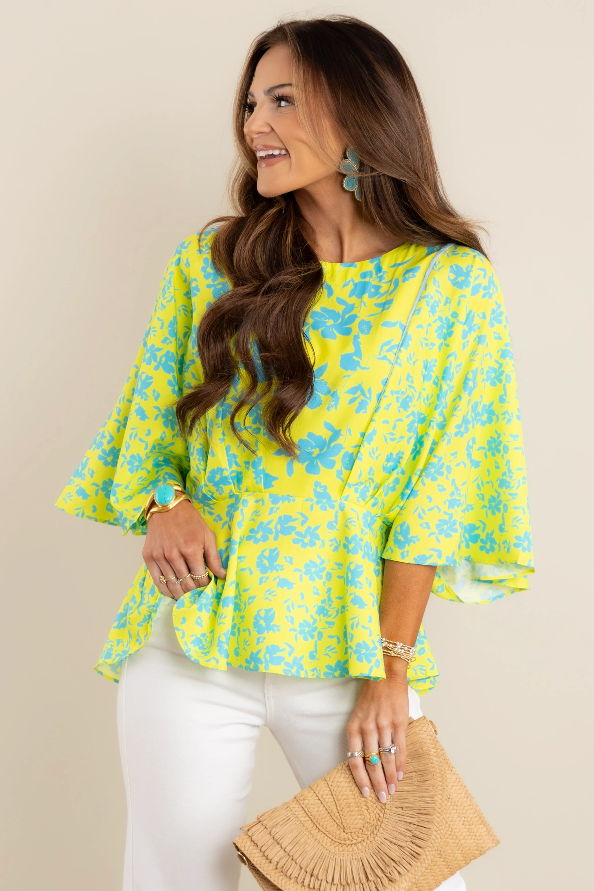 Shay Lime Mix Short Sleeve Top - Image 5