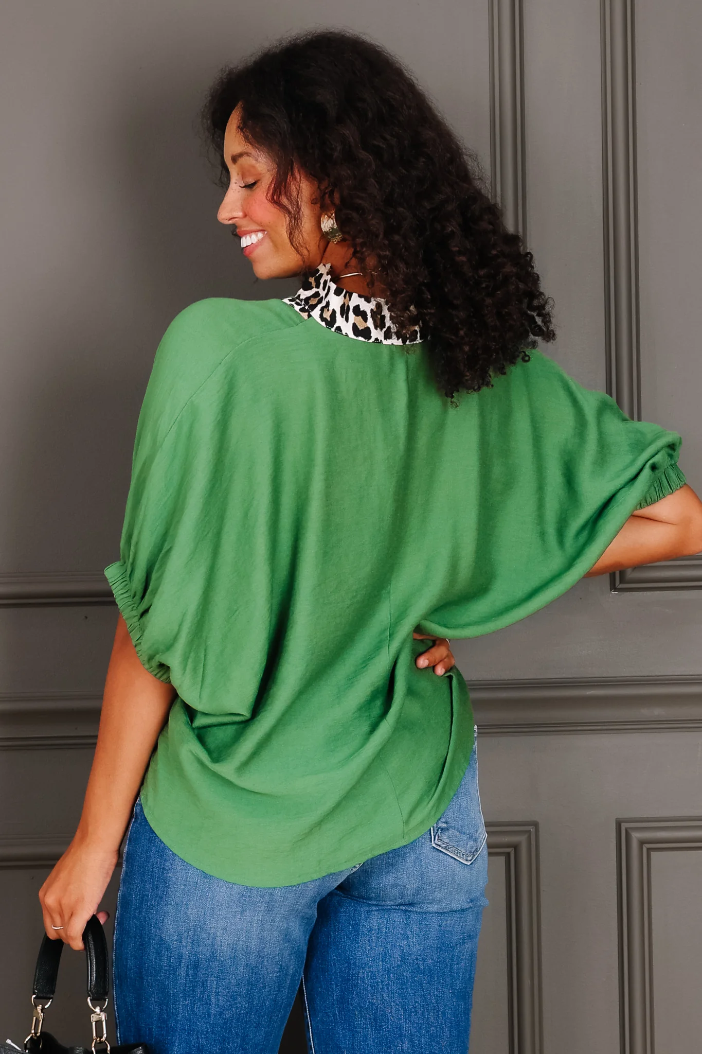 Touch of Fire Fern Short Sleeve Top - Image 5