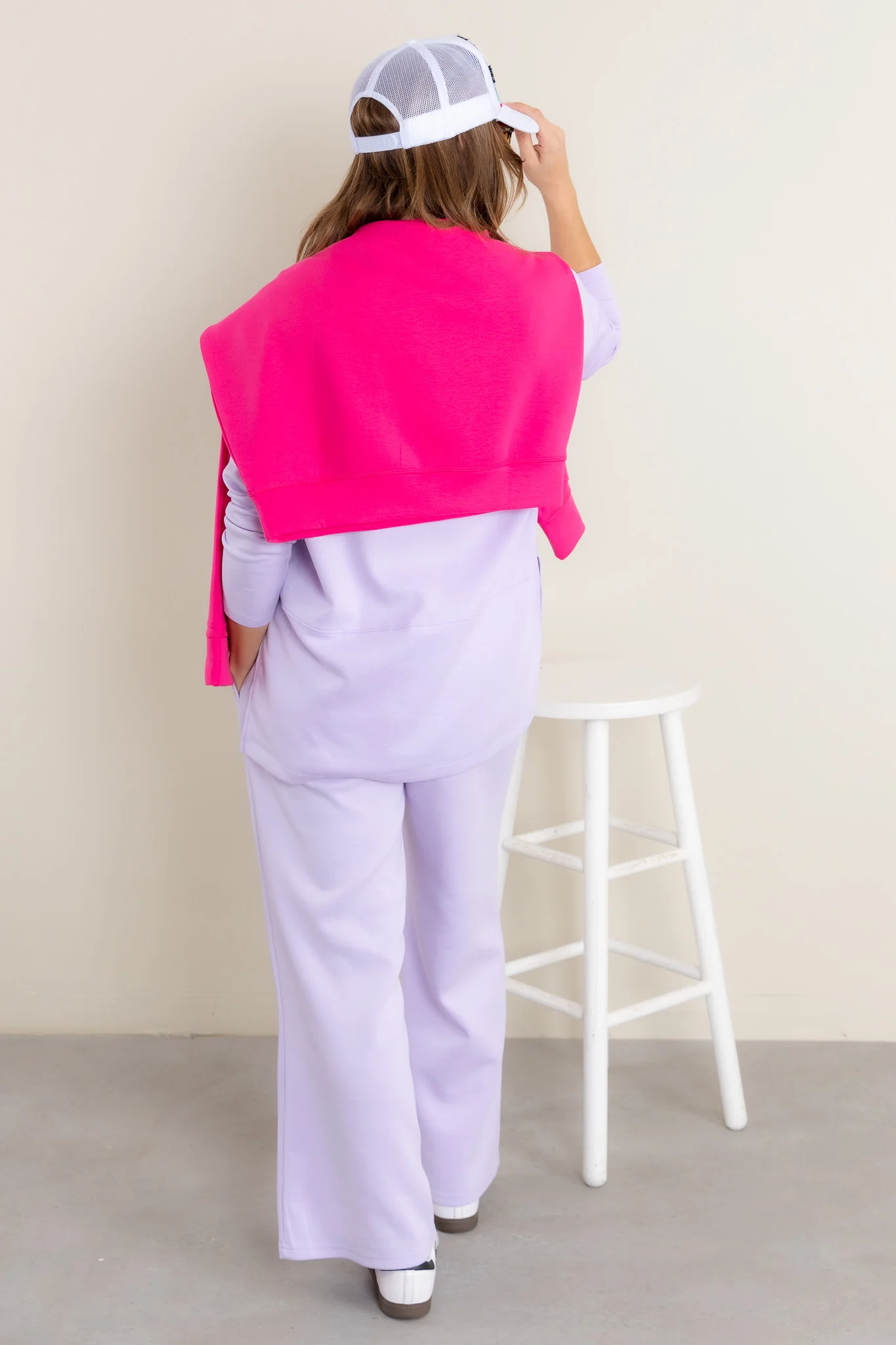 Tour Of Italy Long Sleeve Travel Set In Lilac - Image 4